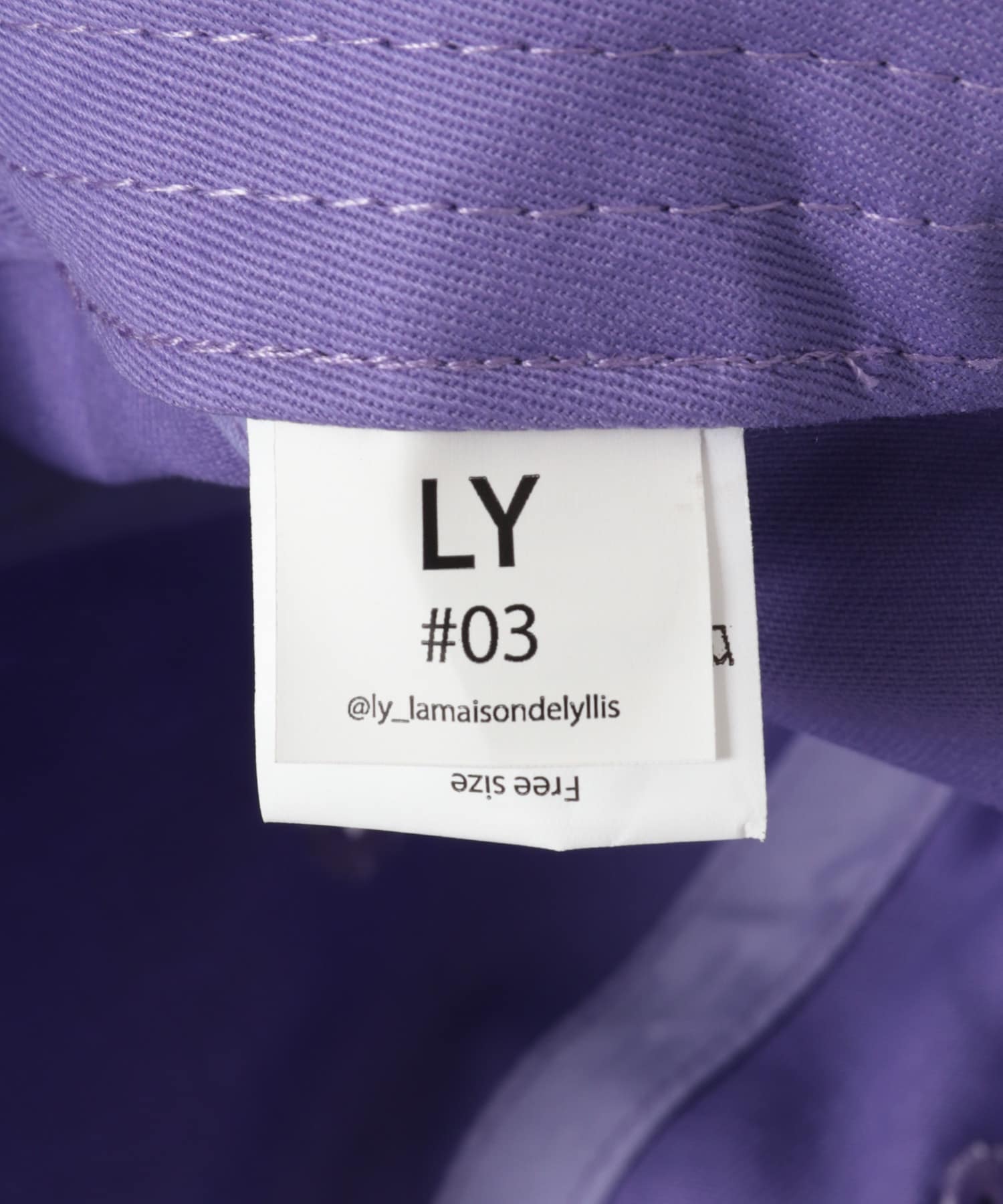 LY　LETTER CAP PURPLE Free