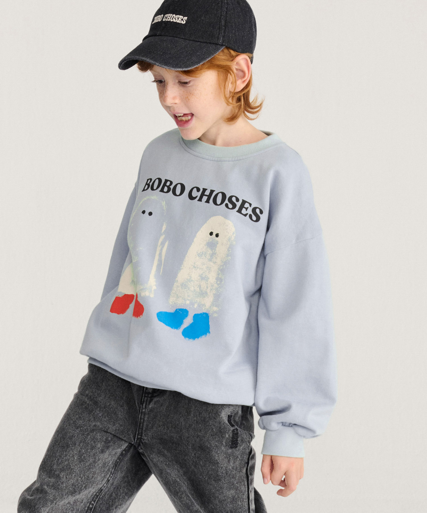 BOBO CHOSES　BOOTY GHOSTS SW SHIRTS(KIDS)