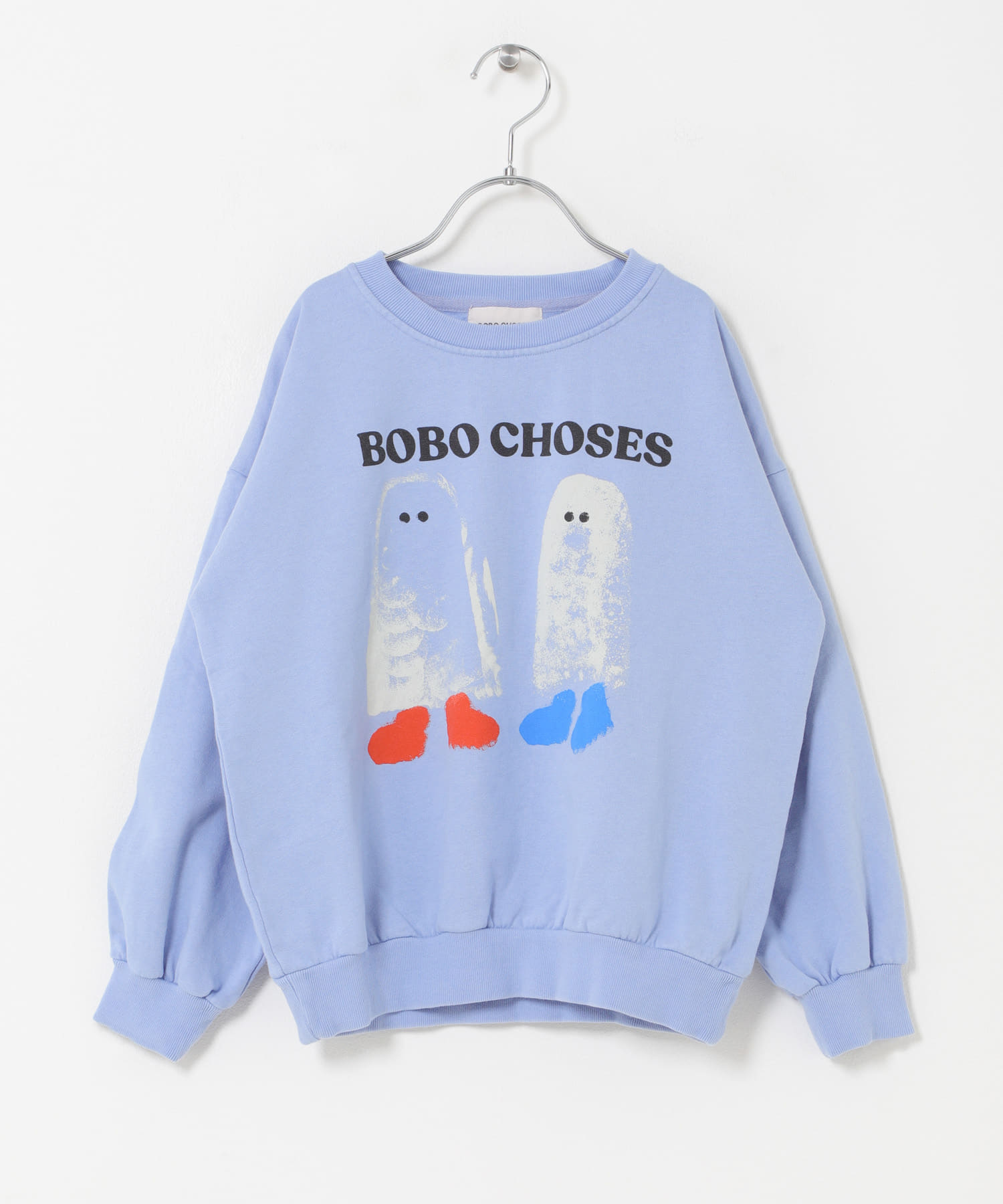 BOBO CHOSES　BOOTY GHOSTS SW SHIRTS(KIDS) LIGHT BLUE 6-7y