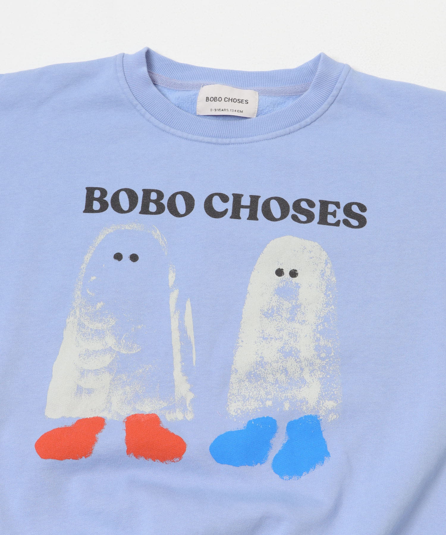 BOBO CHOSES　BOOTY GHOSTS SW SHIRTS(KIDS) LIGHT BLUE 6-7y