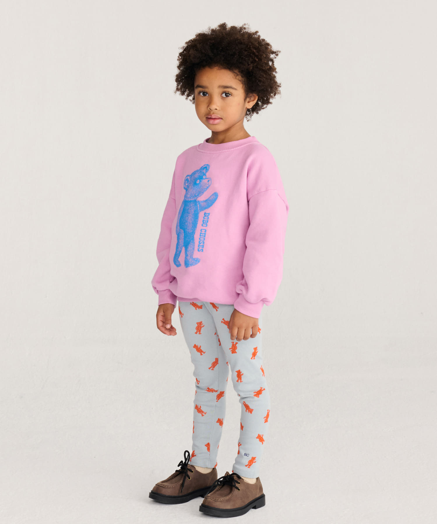 BOBO CHOSES　SOFTPAW MONSTER SW SHIRTS(KIDS) PINK 6-7y