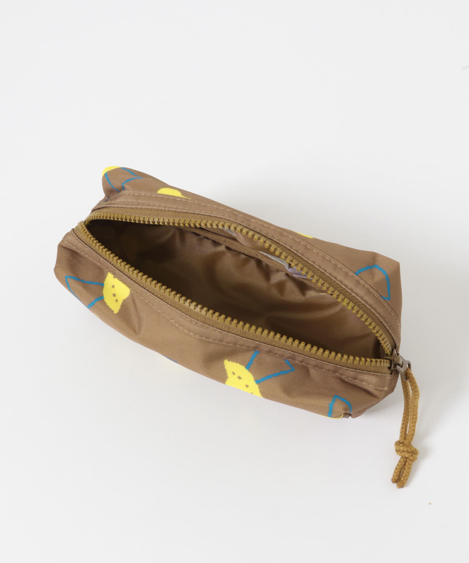 BOBO CHOSES　PIXELABDUCTION PENCILCASE(KIDS) BROWN One