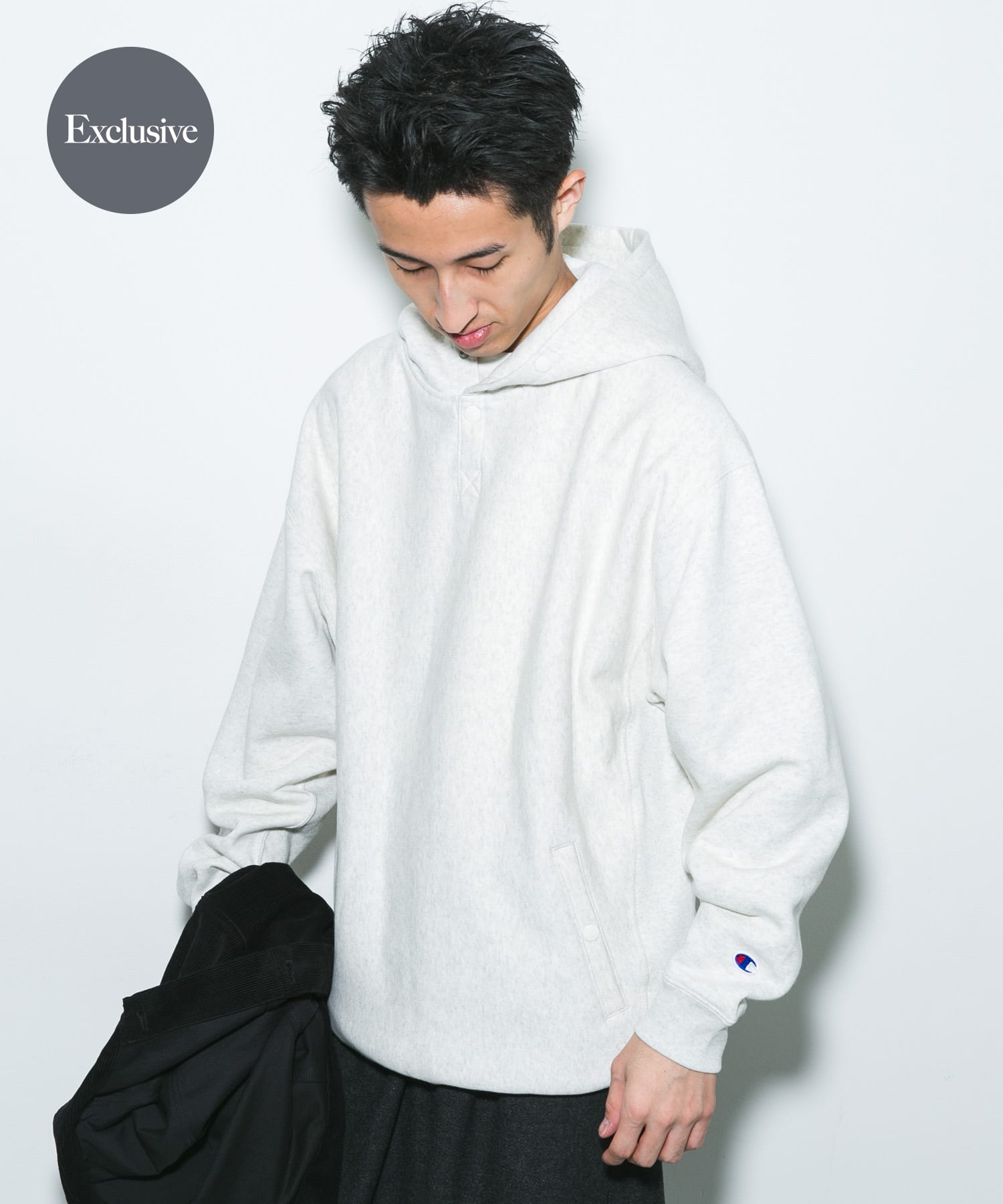 『別注』Champion×DOORS　HALF SNAP PARKA