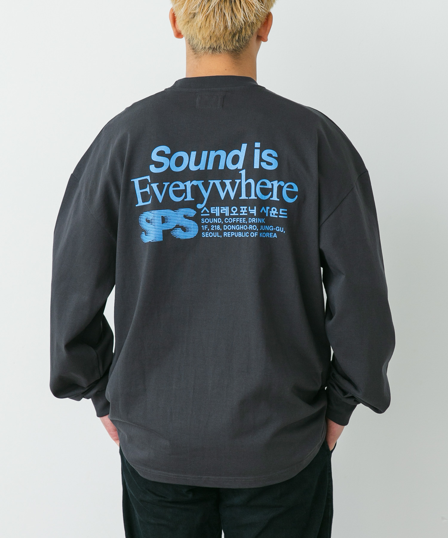stereo phonic　Letter Long Sleeve T-shirts