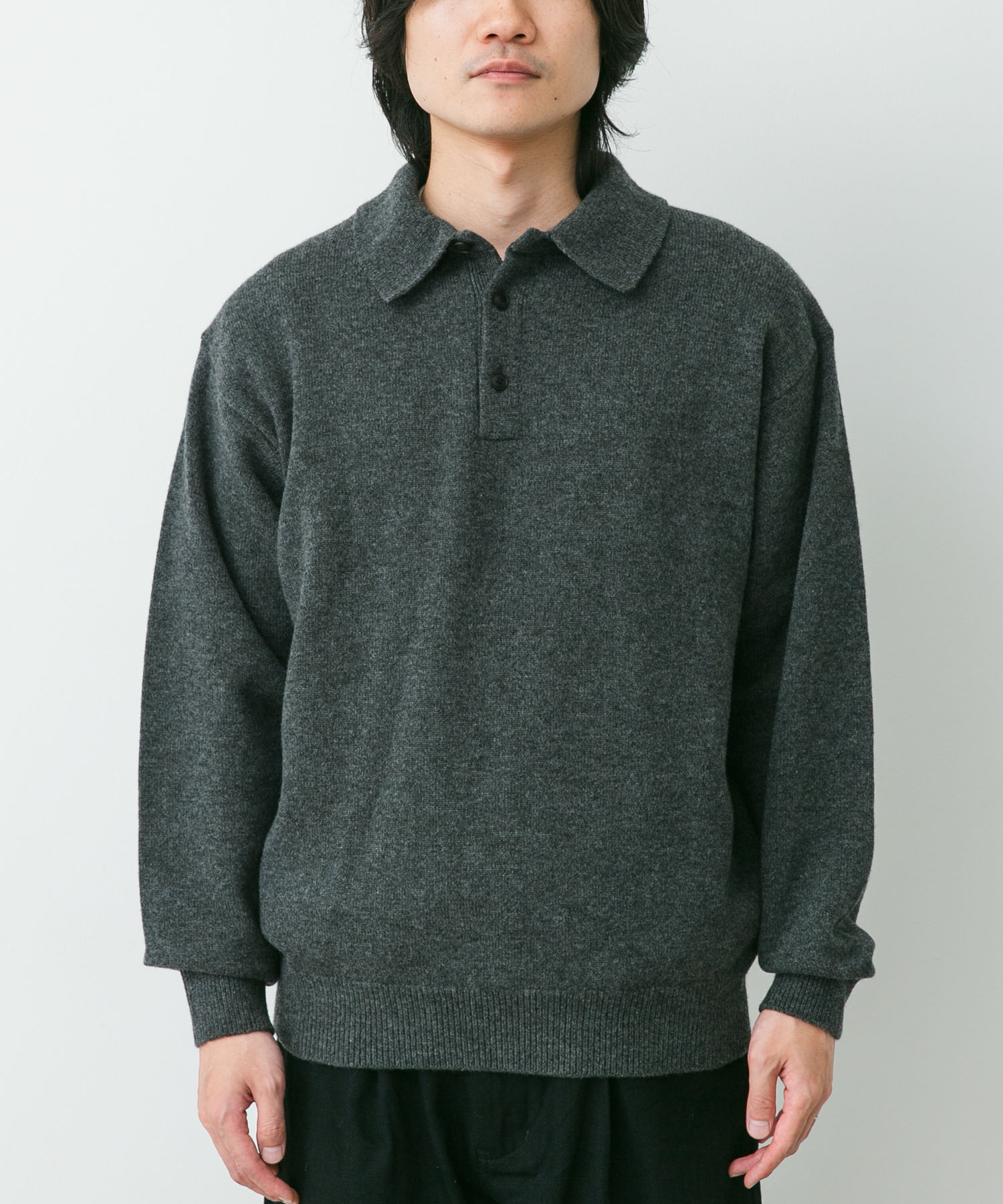 YOKO SAKAMOTO　KNIT POLO