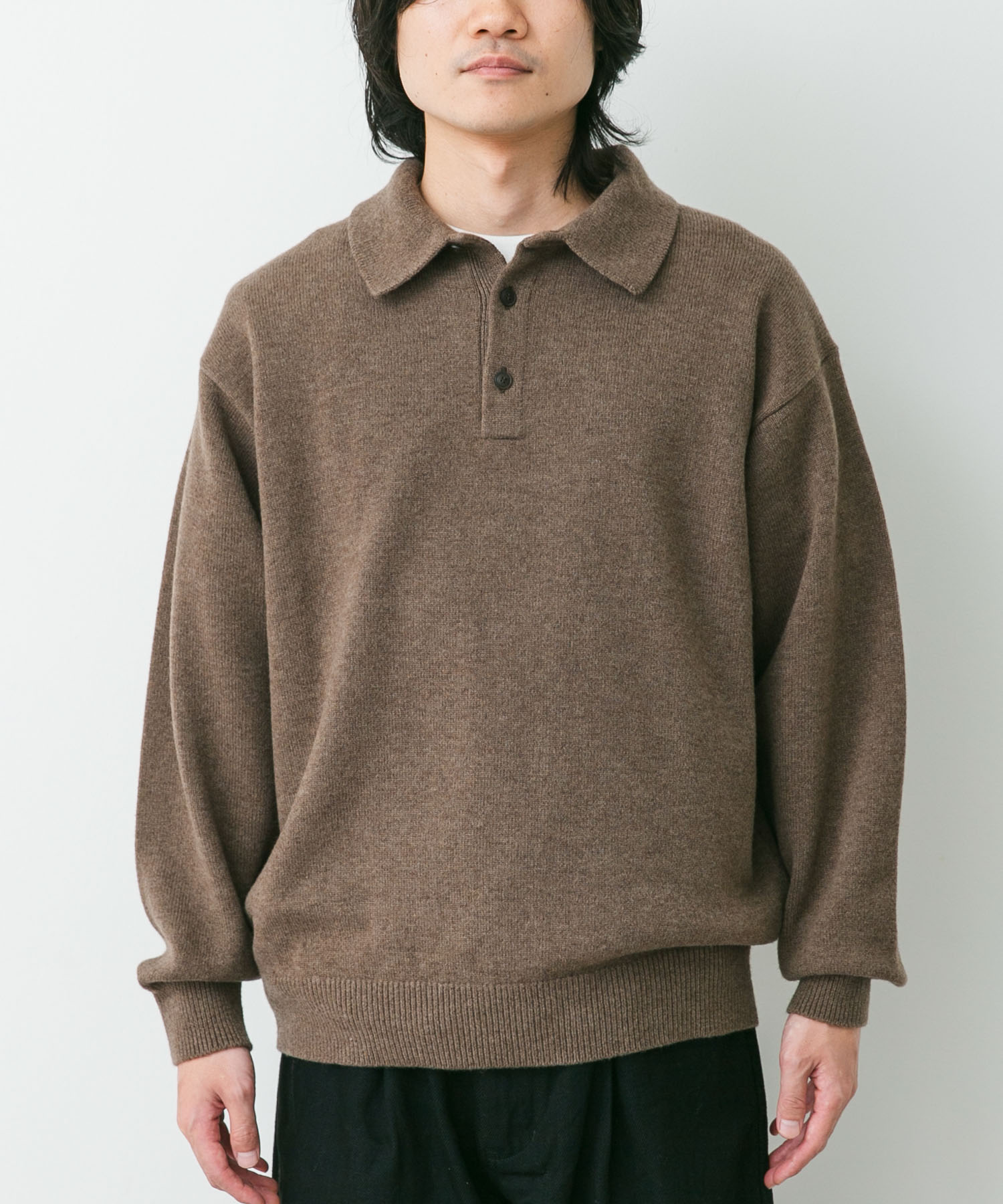 YOKO SAKAMOTO　KNIT POLO
