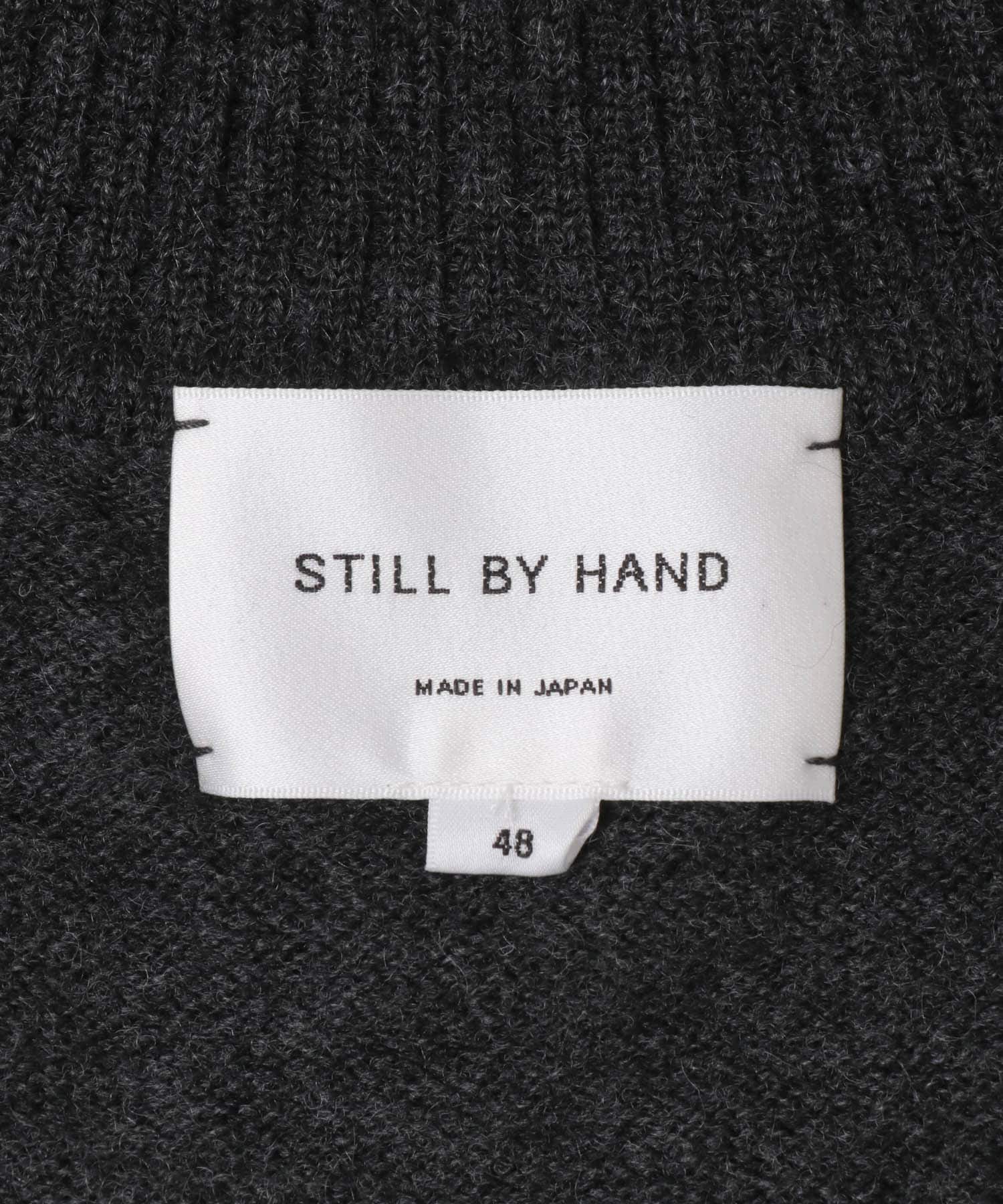 STILL BY HAND　WOOL MOHAIR 10G PULLOVER CHARCOAL 46
