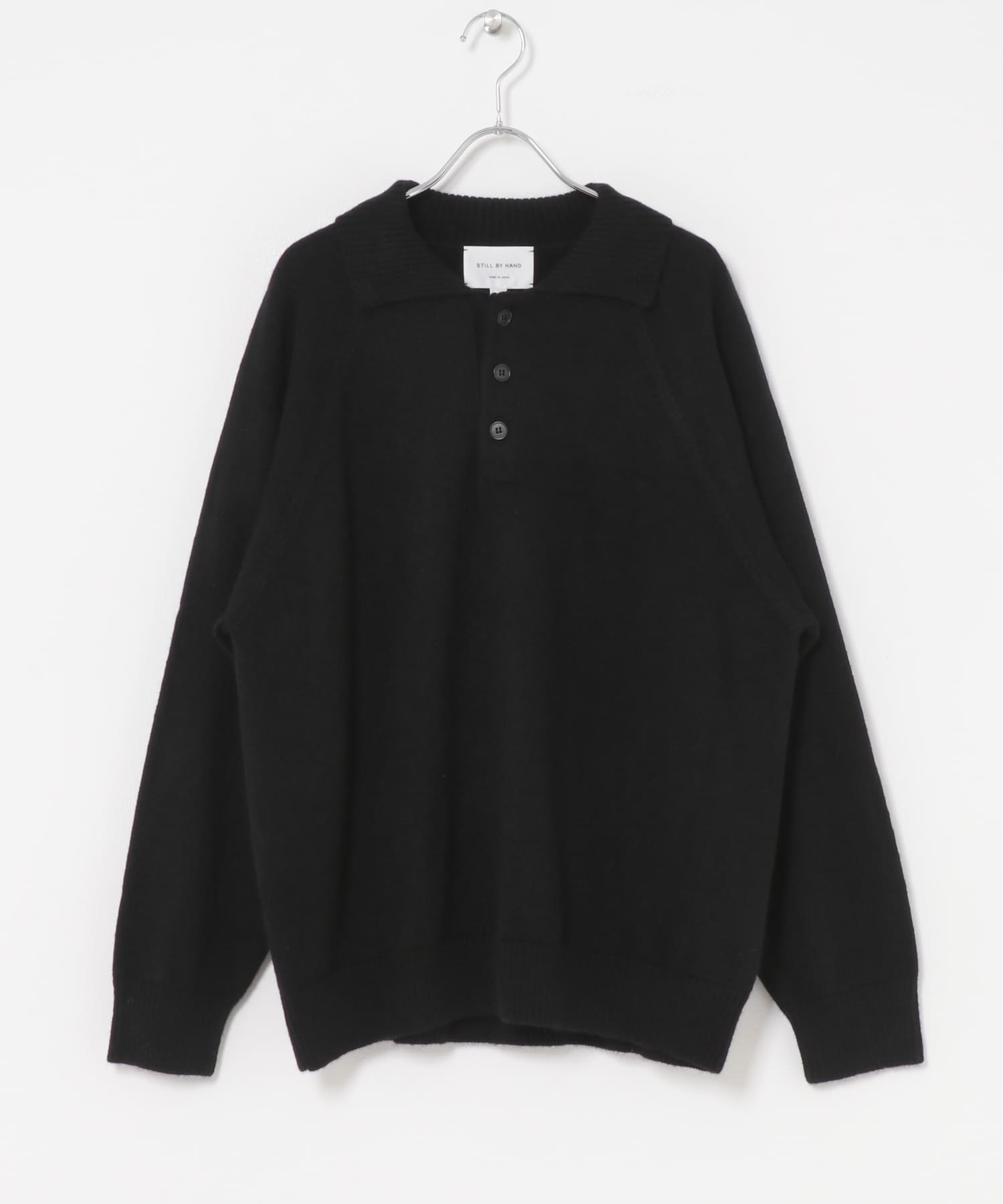 STILL BY HAND　WOOL MOHAIR 10G PULLOVER BLACK 46