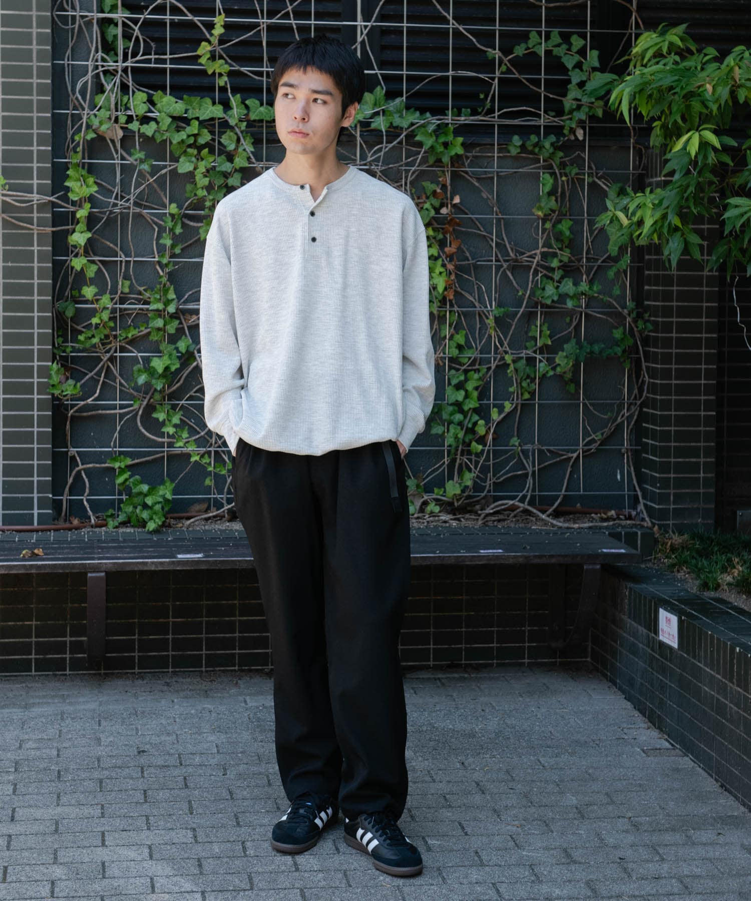 Gramicci for DOORS　LANATECウールライクトラウザー BLACK S
