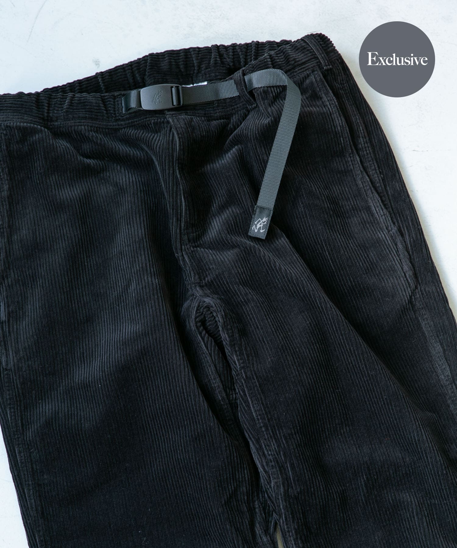 『別注』Gramicci for DOORS　8Wコーデュロイ トラウザー BLACK S