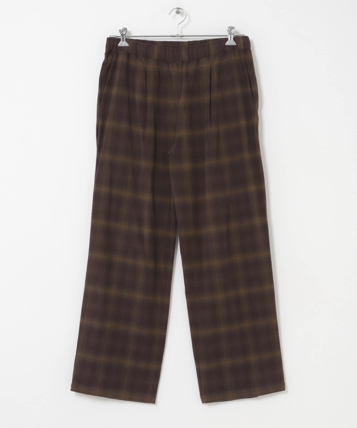 『別注』PENDLETON×DOORS　PLAID EASY PANTS BROWN Free