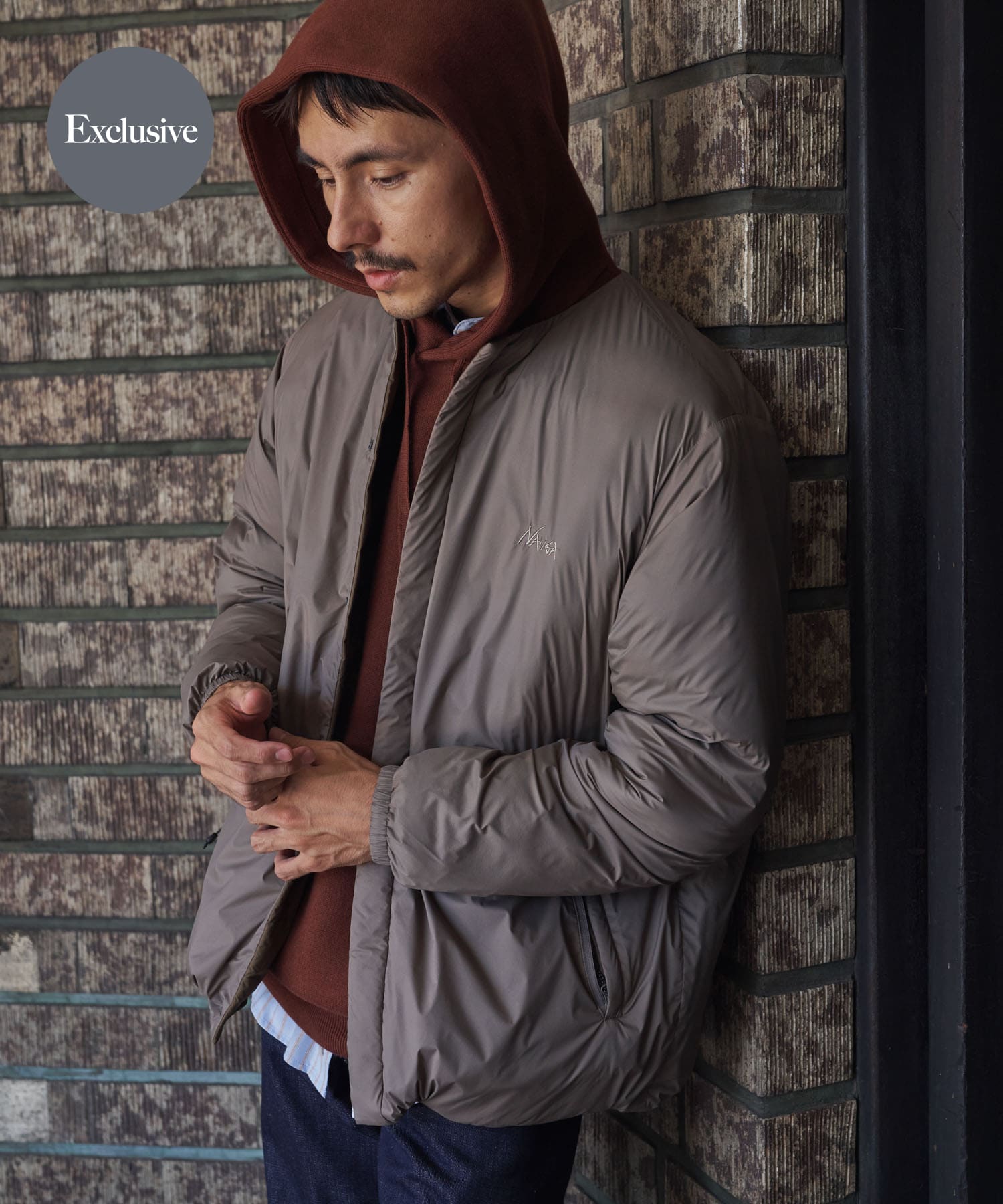 別注』NANGA×DOORS REVERSIBLE DOWN JACKET(S BLK/NVY): アウター