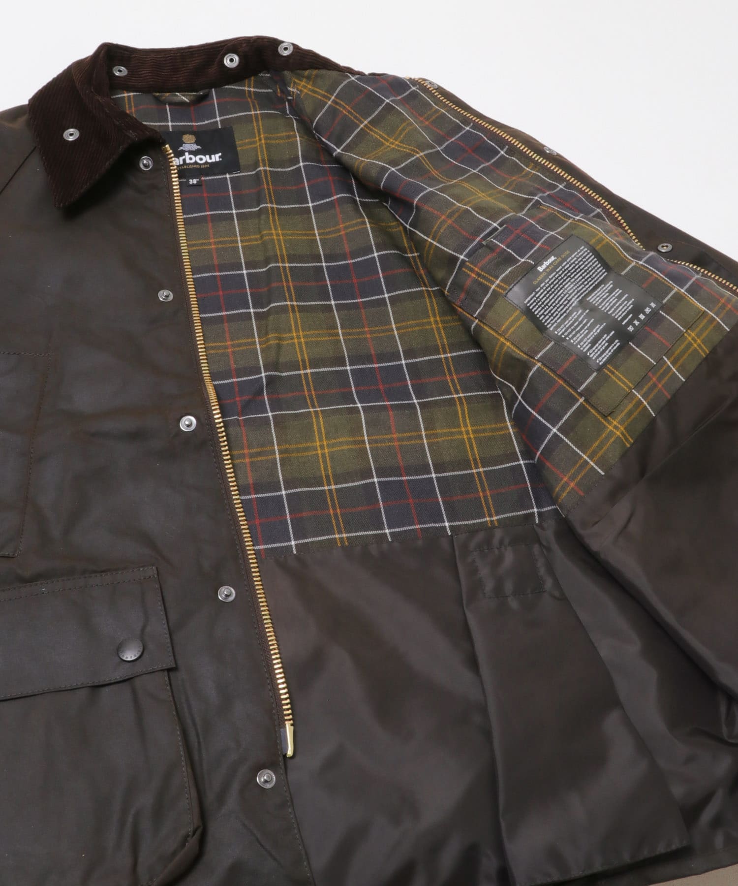 Barbour　OS BEDALE WAX JACKET D.BROWN 36