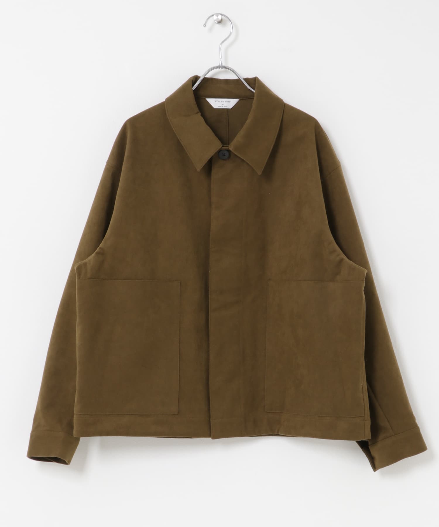 STILL BY HAND　SYNTHETICLEATHER SHORT BLOUSON