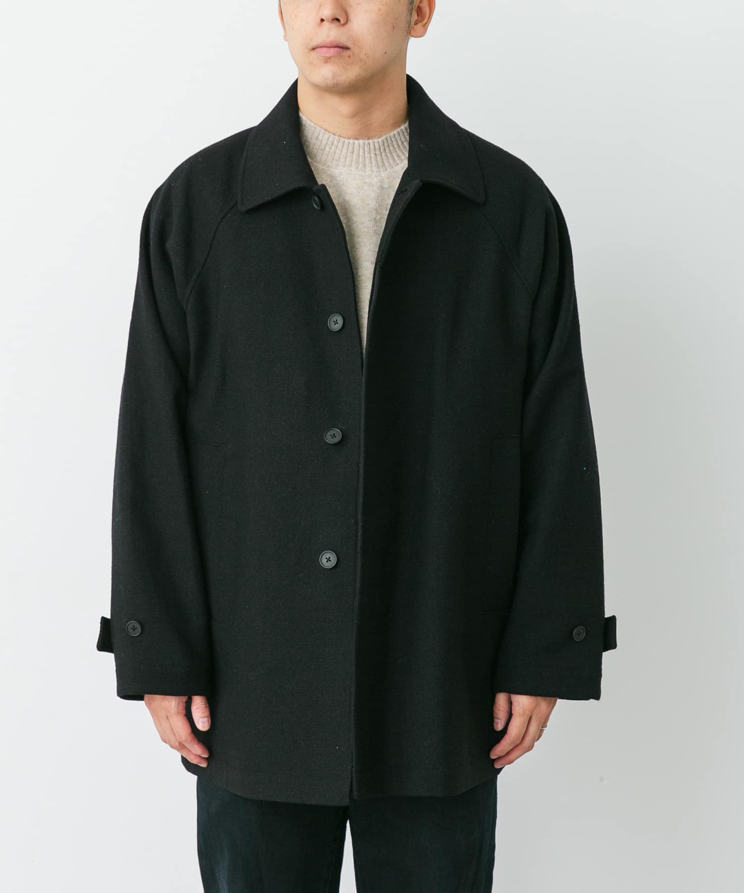 STILL BY HAND　SILK MIXED WOOL COAT
