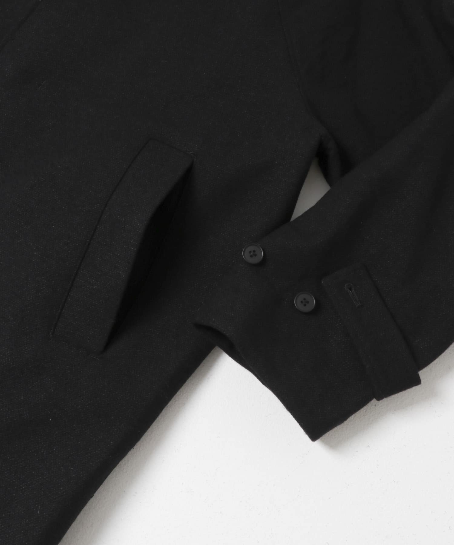 STILL BY HAND　SILK MIXED WOOL COAT BLACK 46