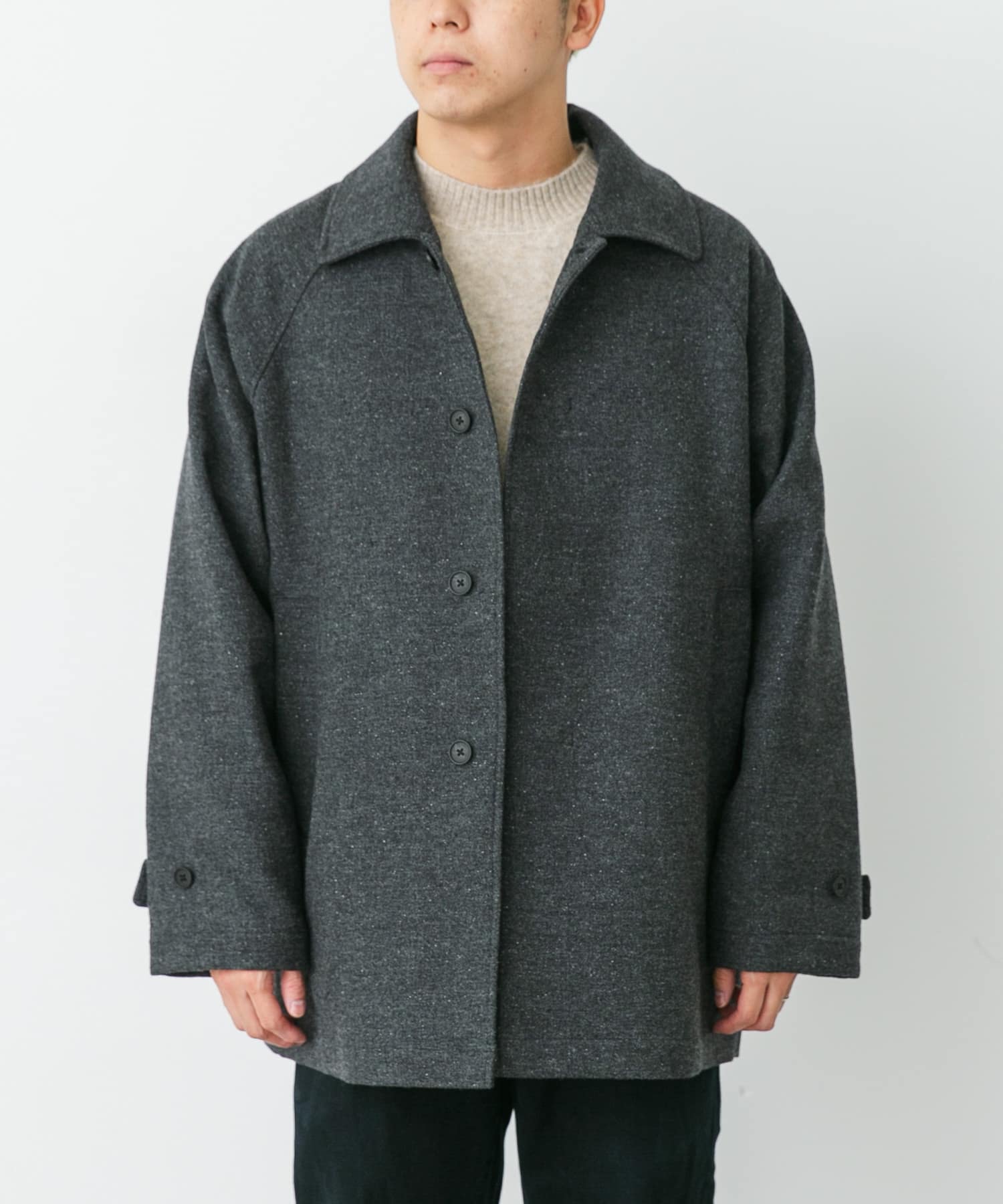 STILL BY HAND　SILK MIXED WOOL COAT