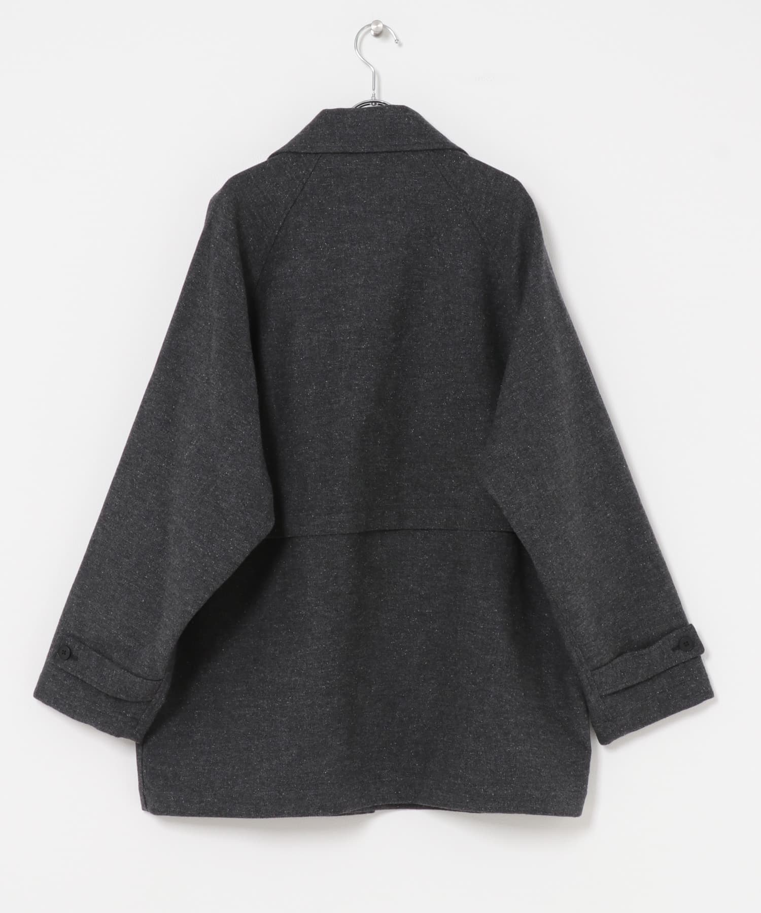STILL BY HAND　SILK MIXED WOOL COAT GREY 46