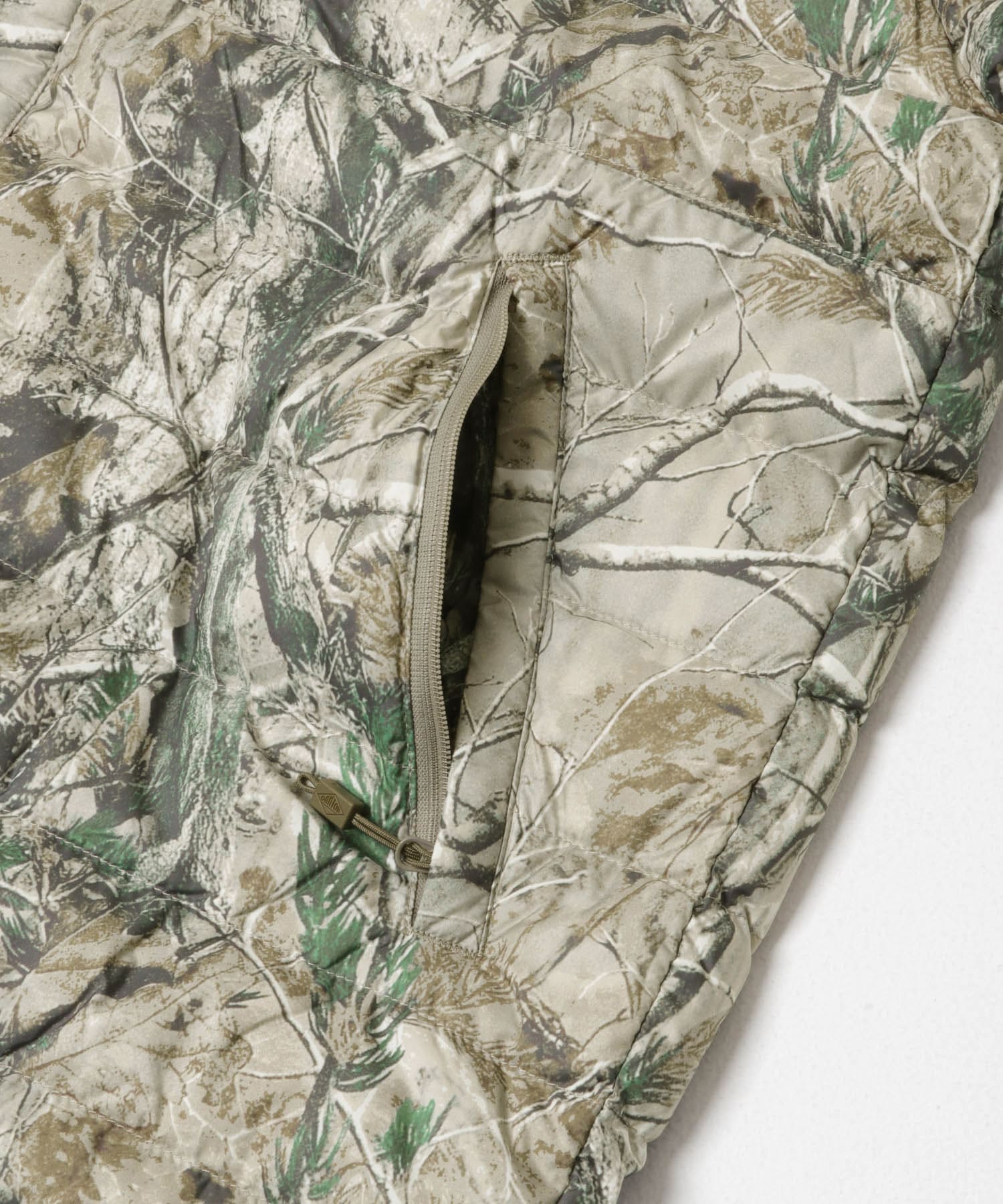 DANTON　INNER DOWN CREW-NECK JACKET OLIVE CAMO M
