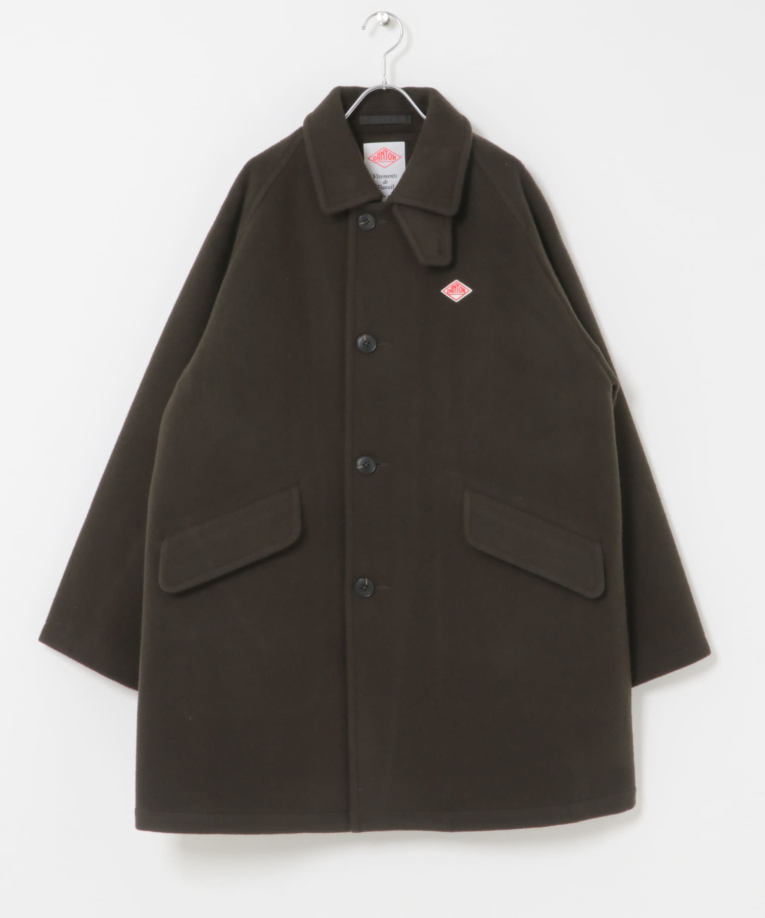 DANTON　HALF COAT TAUPE 38