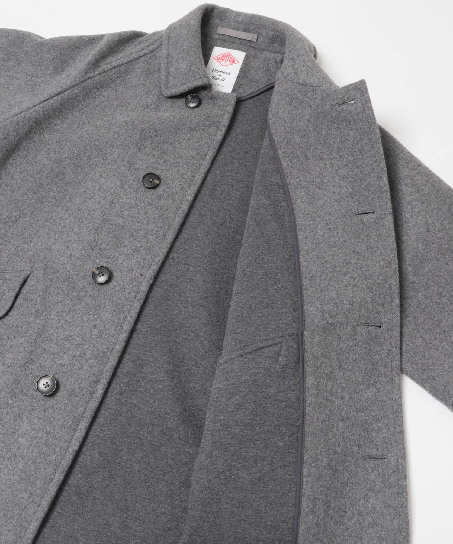 DANTON　HALF COAT GREY 38