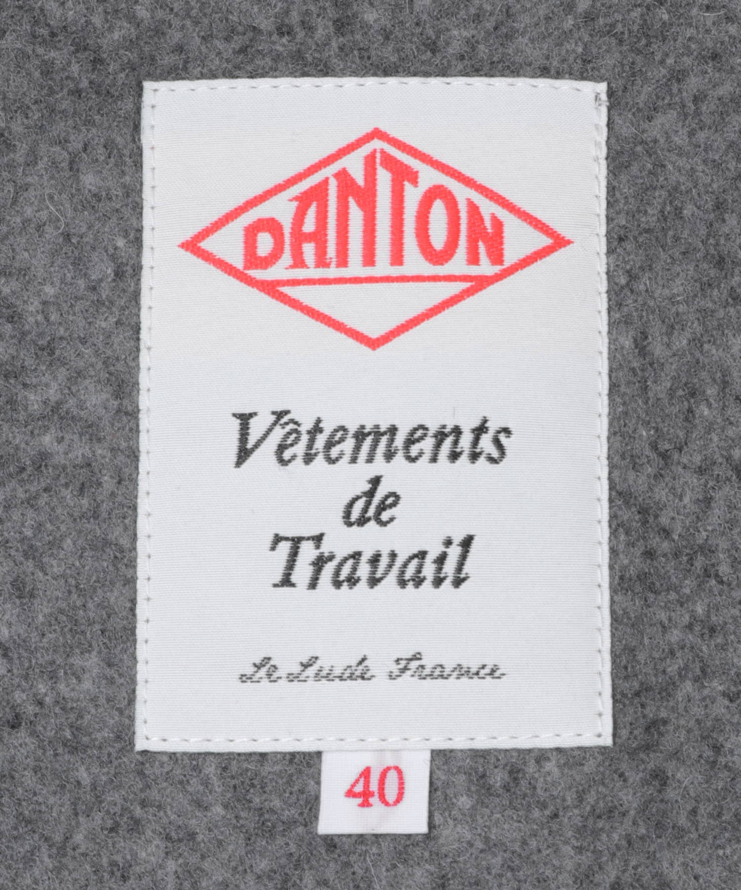 DANTON　HALF COAT GREY 38