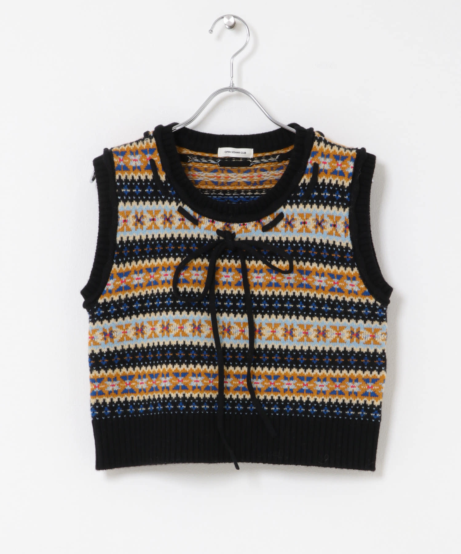 OPEN SESAME CLUB　FAIR ISLE VEST