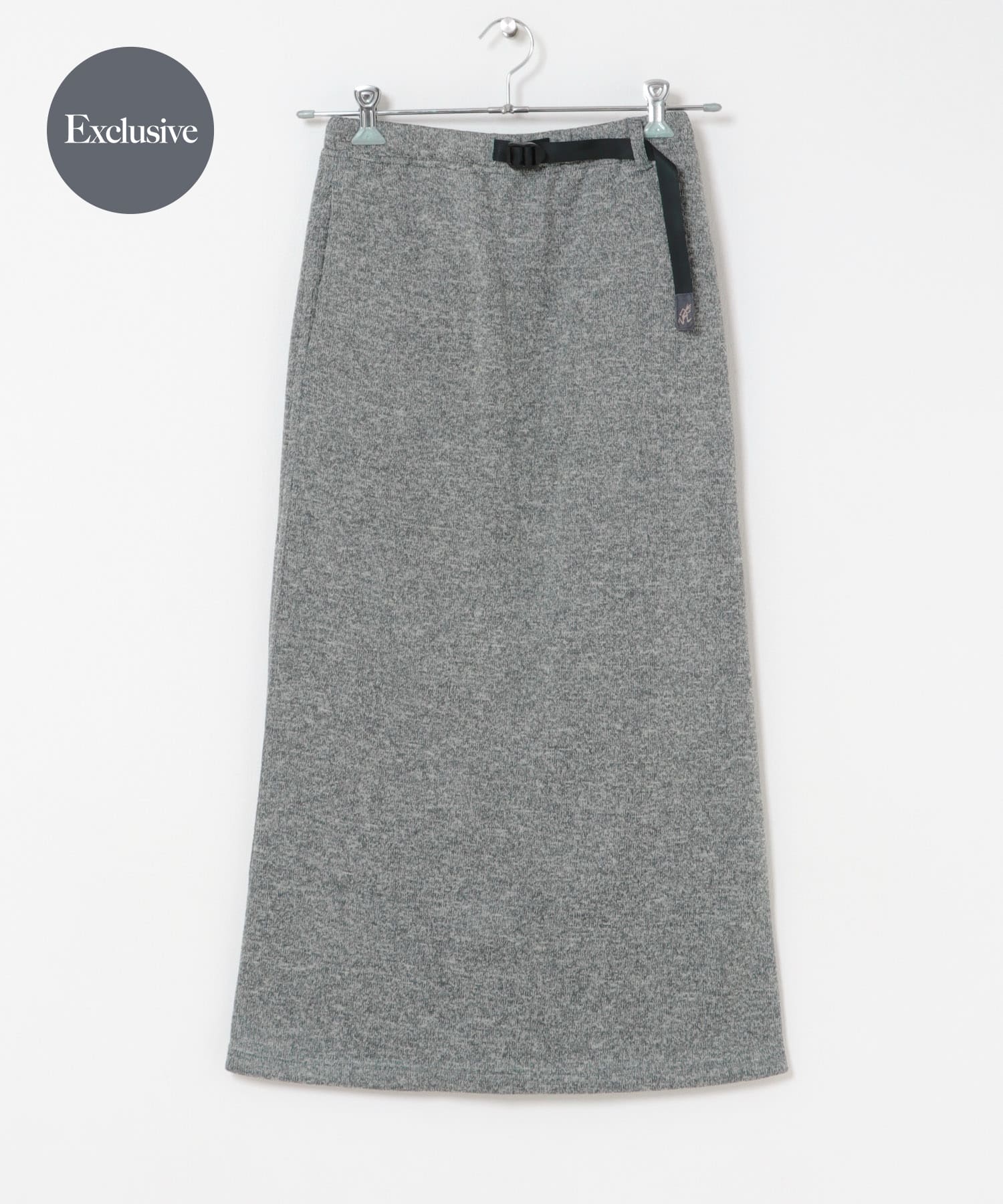 別注』Gramicci for DOORS BONDING KNIT SKIRT(One GRAY): スカート