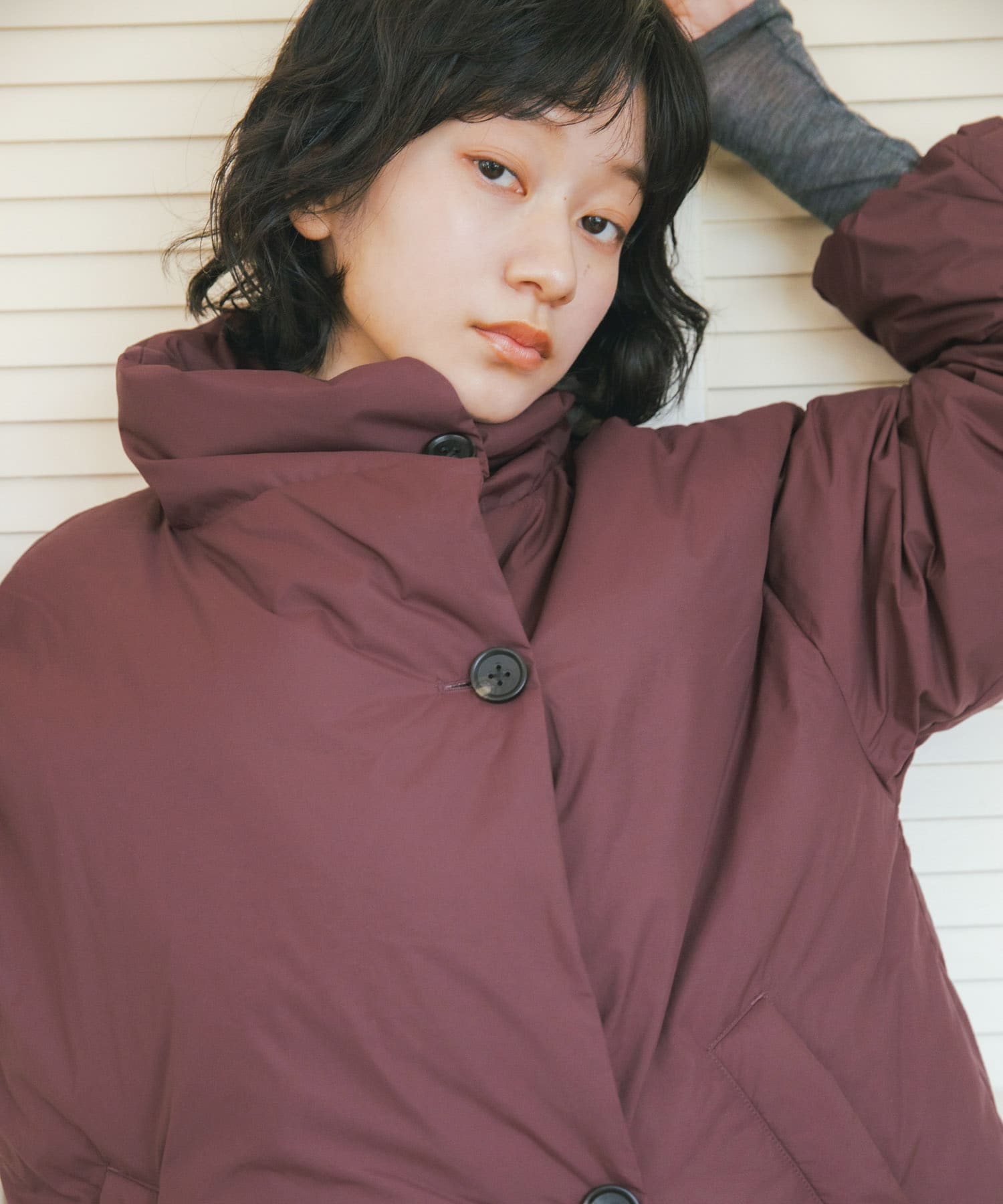 別注』NANGA×DOORS STANDCOLLAR DOWN JACKET(One BORDEAUX): アウター