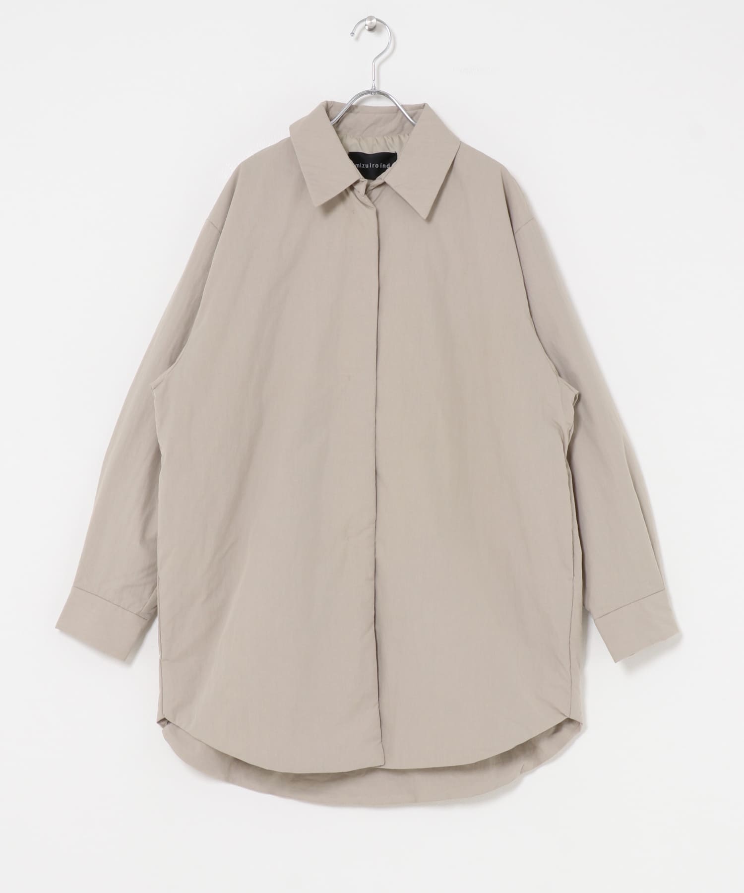 mizuiro ind　PADDINGOVERSIZE SHIRTS JACKET