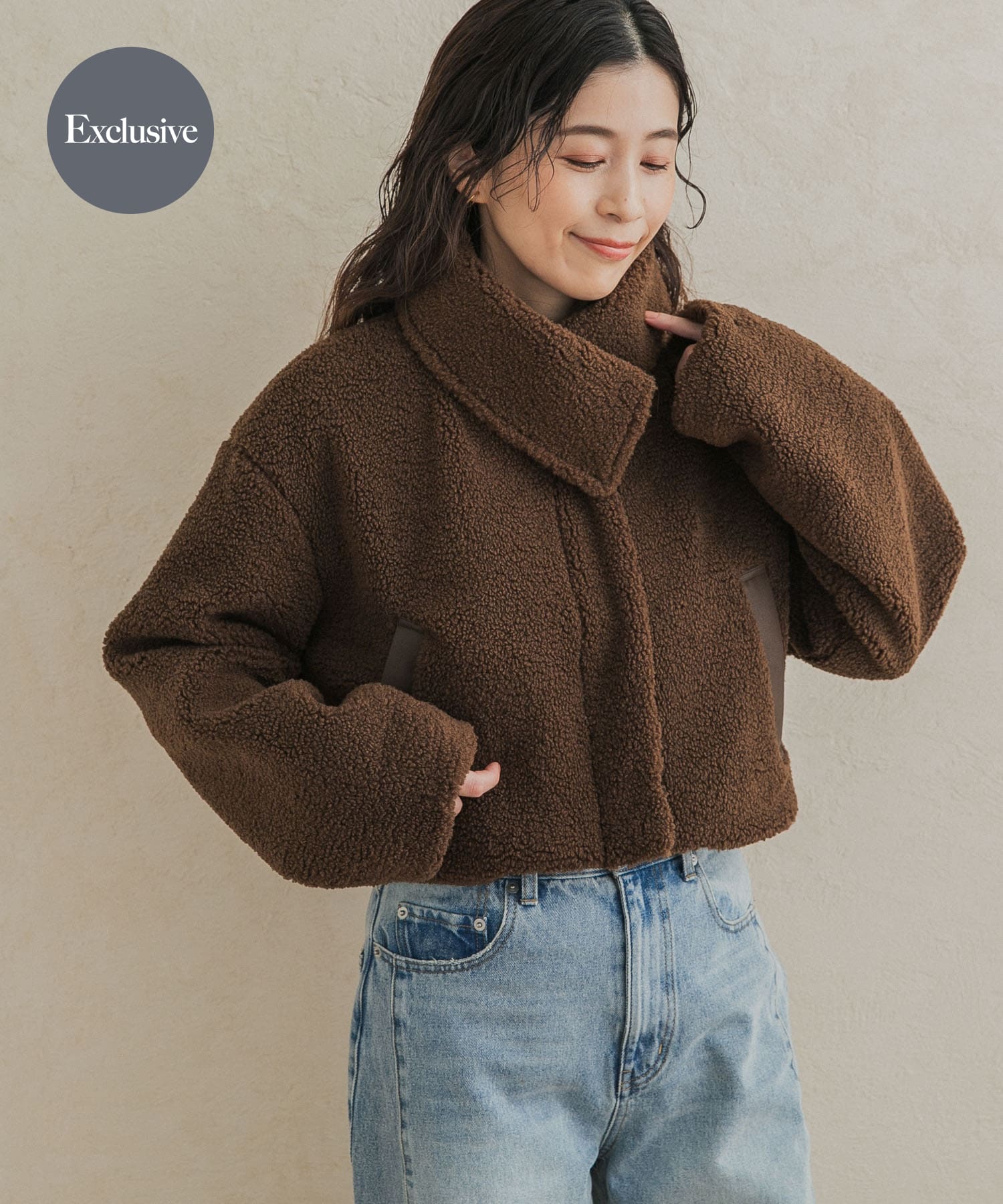 別注』NICOLE FRANCOIS×DOORS SUMMITSHERPAJACKET(Free BROWN