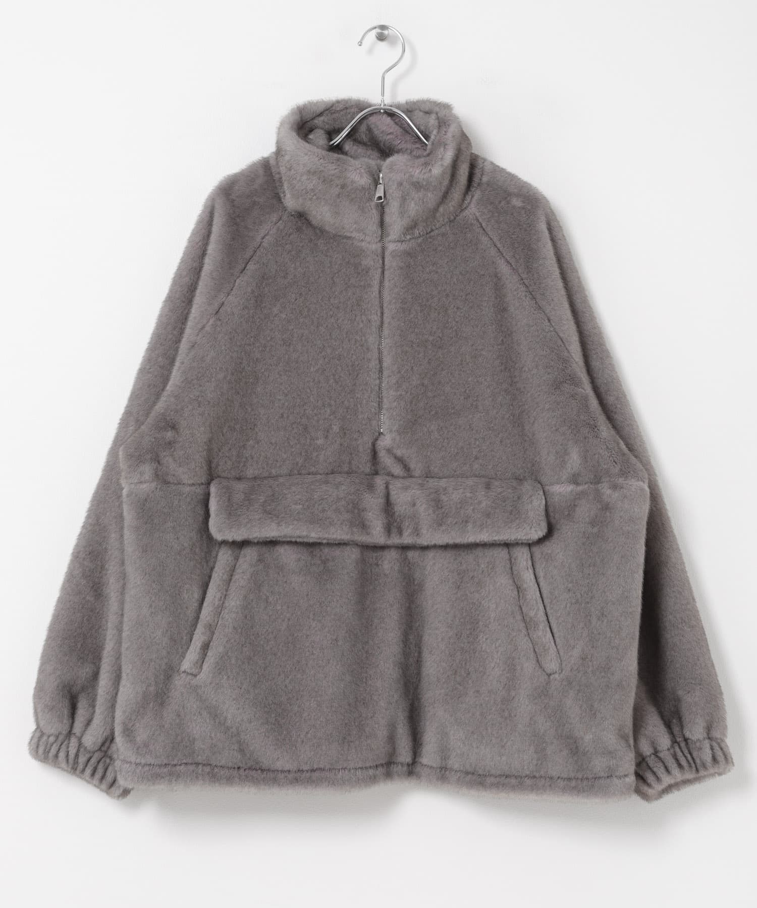LAYAS　FLEECE HALF ZIP TOP