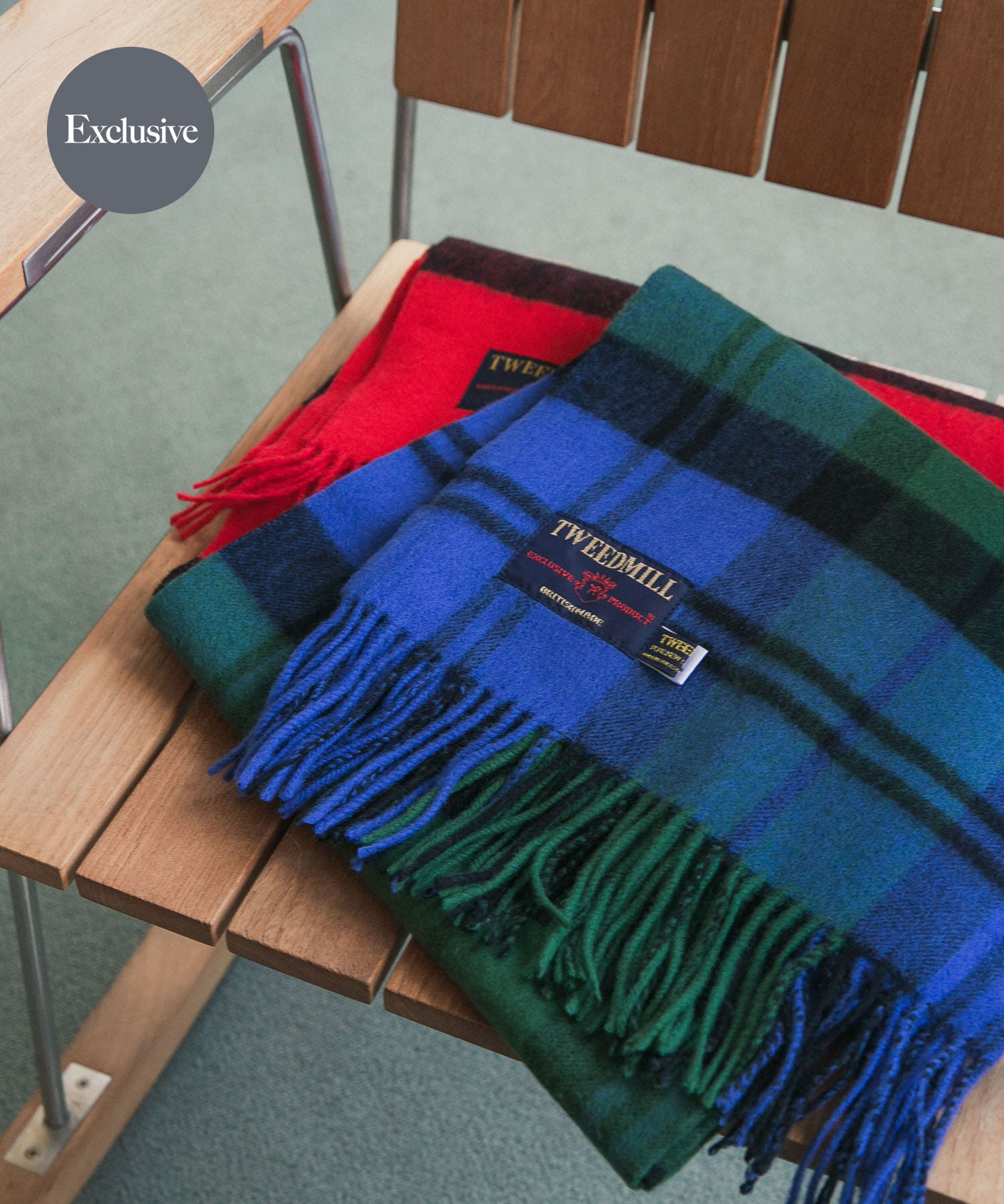 『一部別注カラー』TWEED MILL　LAMBSWOOL STOLE