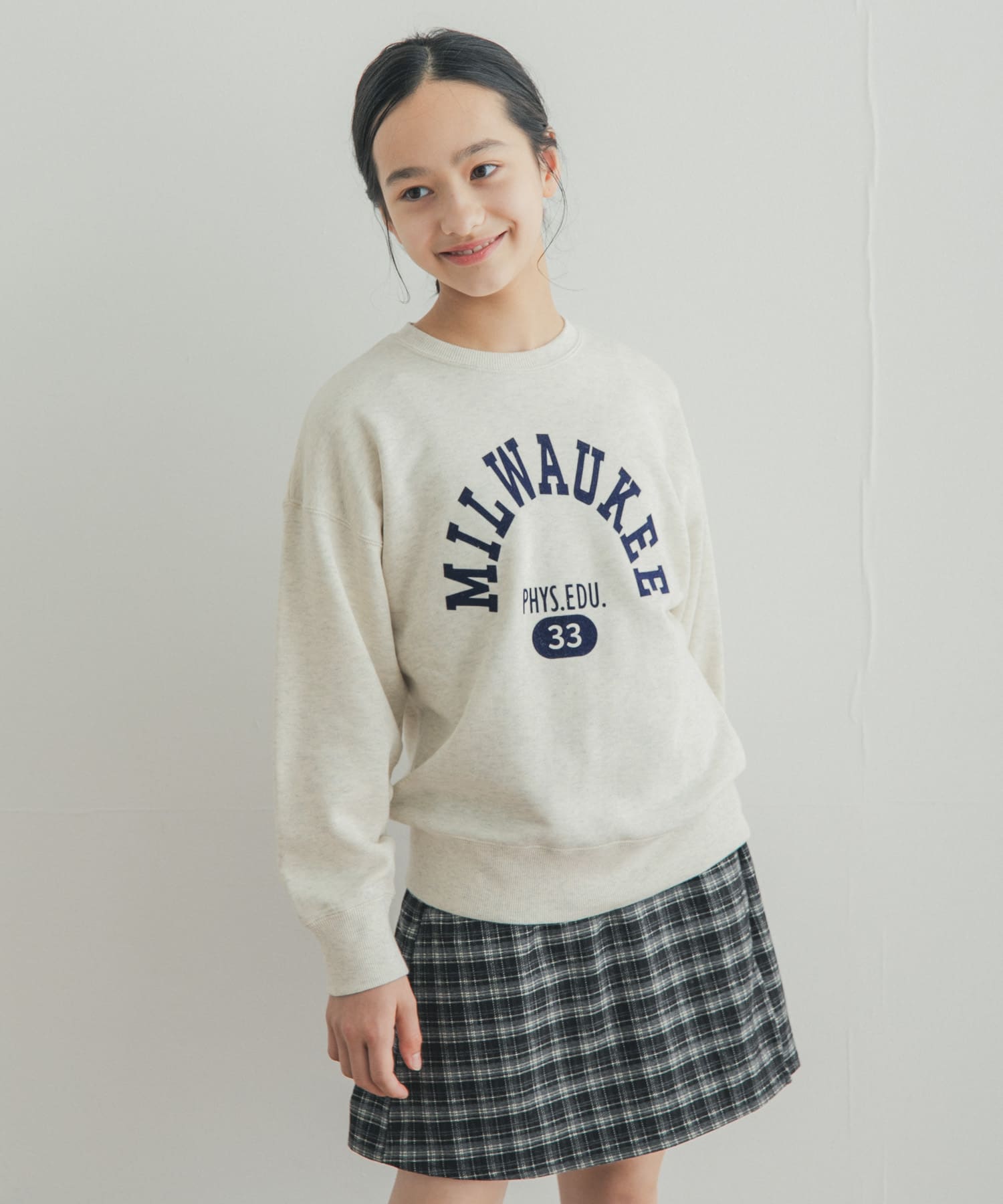 150サイズ』『別注』Champion×DOORS フロッキープリント SWEATSHIRTS