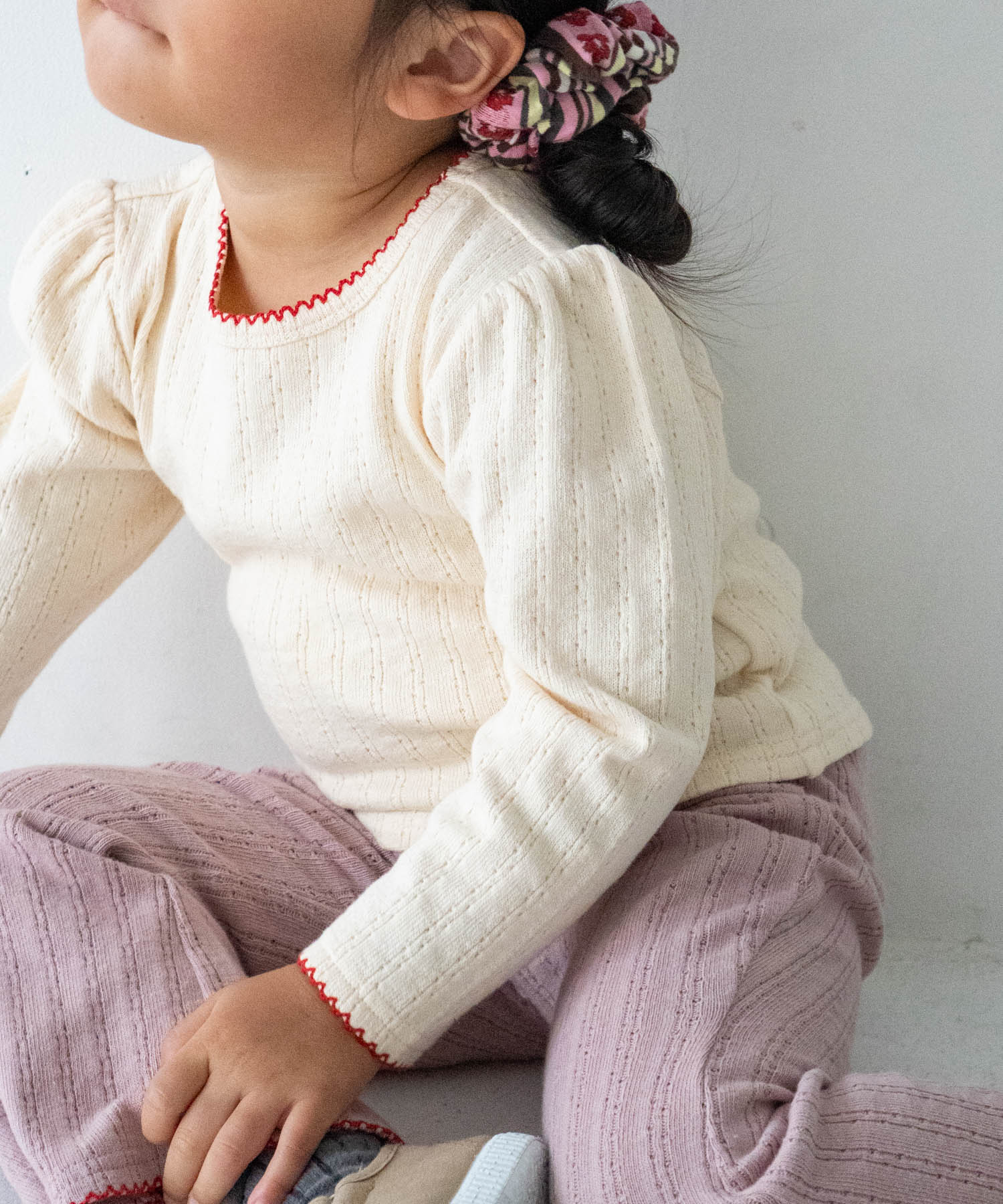 Solii+Sola　PUFF KNIT LONG-SLEEVE(KIDS)