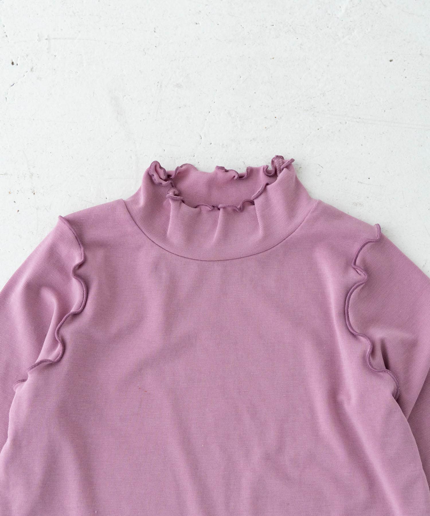 Solii+Sola　FRILL HIGH-NECK(KIDS) GRAPE 106cm