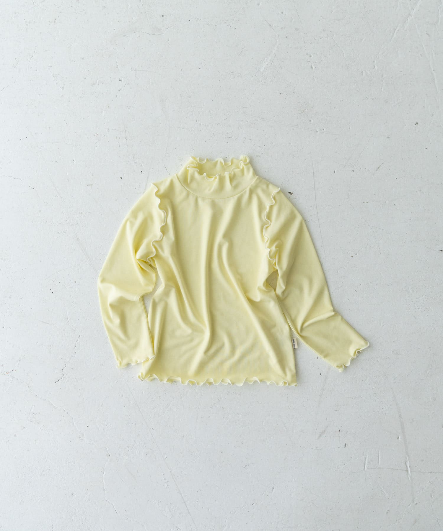 Solii+Sola　FRILL HIGH-NECK(KIDS) LEMON 106cm