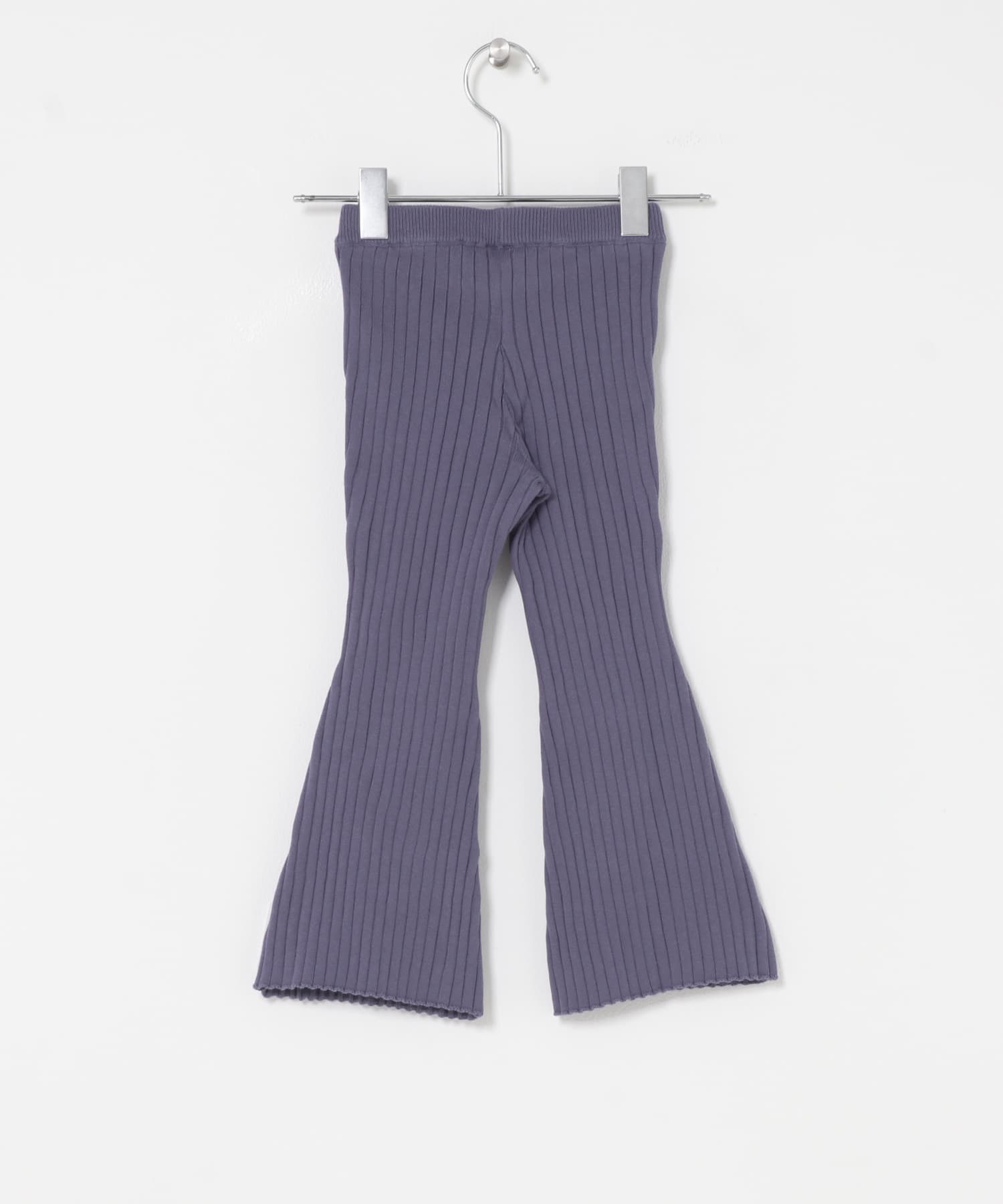 Solii+Sola　KNIT FLARE PANTS(KIDS) BLUEBERRY 106cm