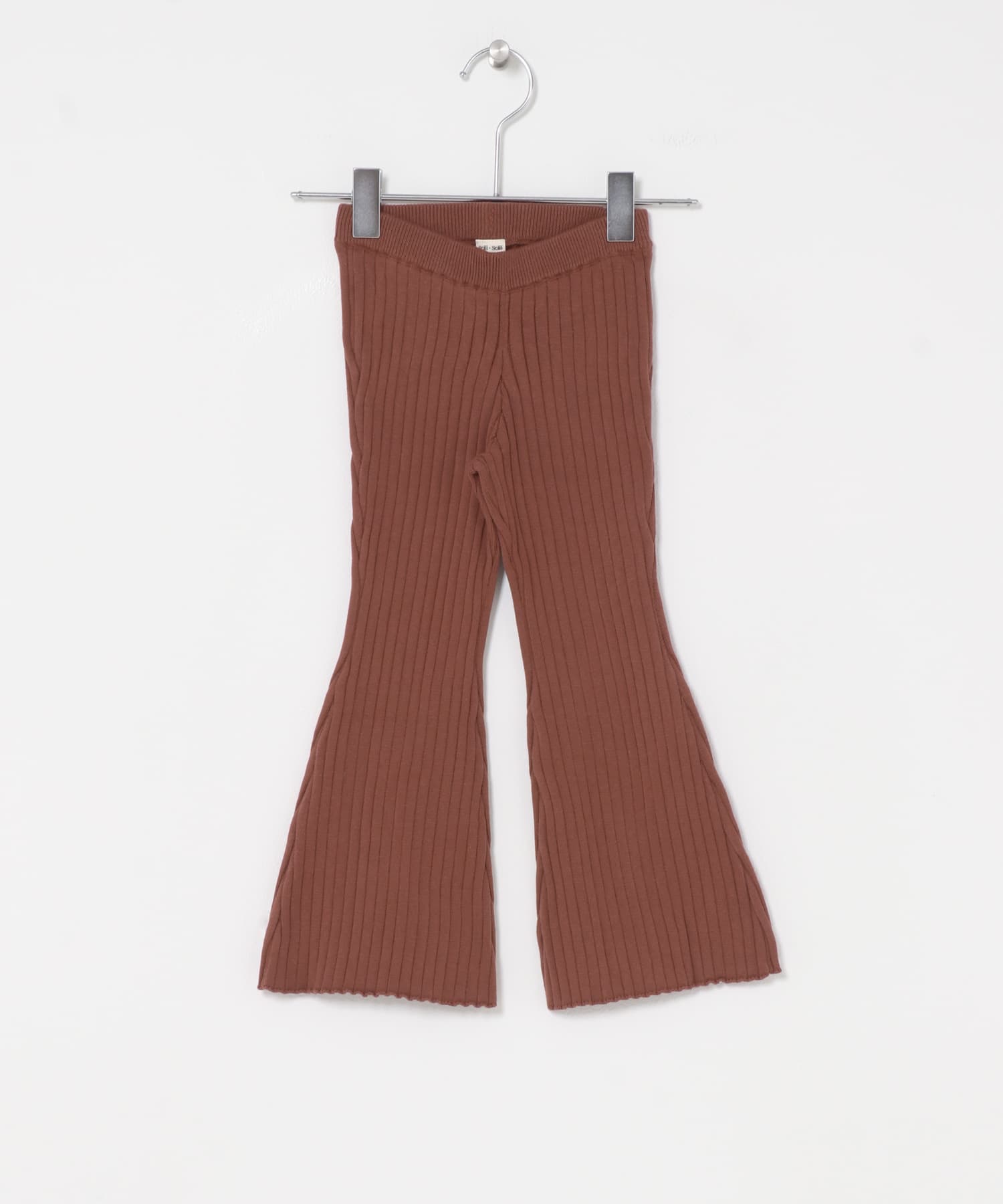 Solii+Sola　KNIT FLARE PANTS(KIDS) PLUM 106cm