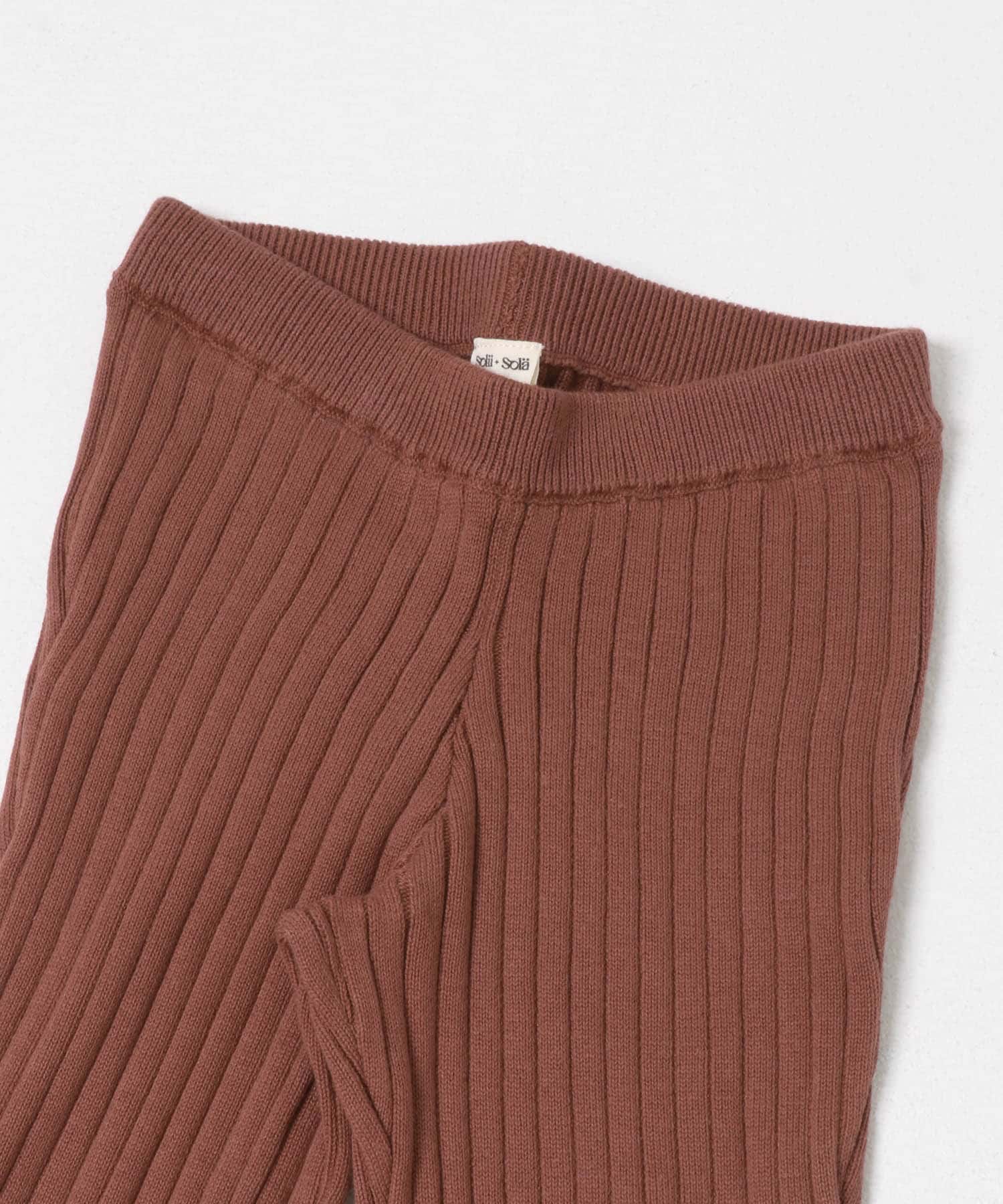 Solii+Sola　KNIT FLARE PANTS(KIDS) PLUM 106cm