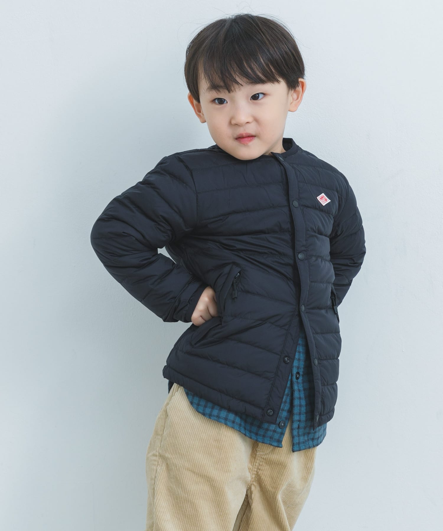DANTON　KIDSINNERDOWNCREWNECKJACKET(KIDS)
