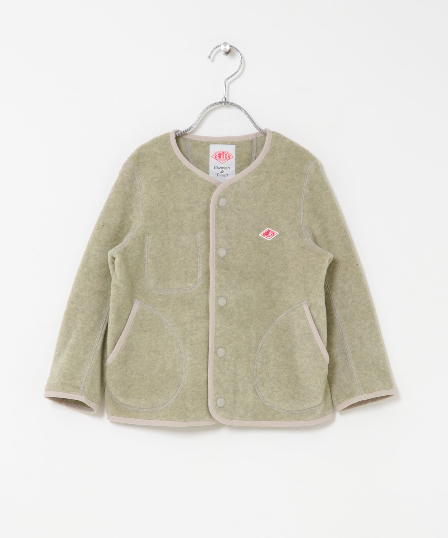 DANTON　KIDSFLEECECOLLARLESSJACKET(KIDS)