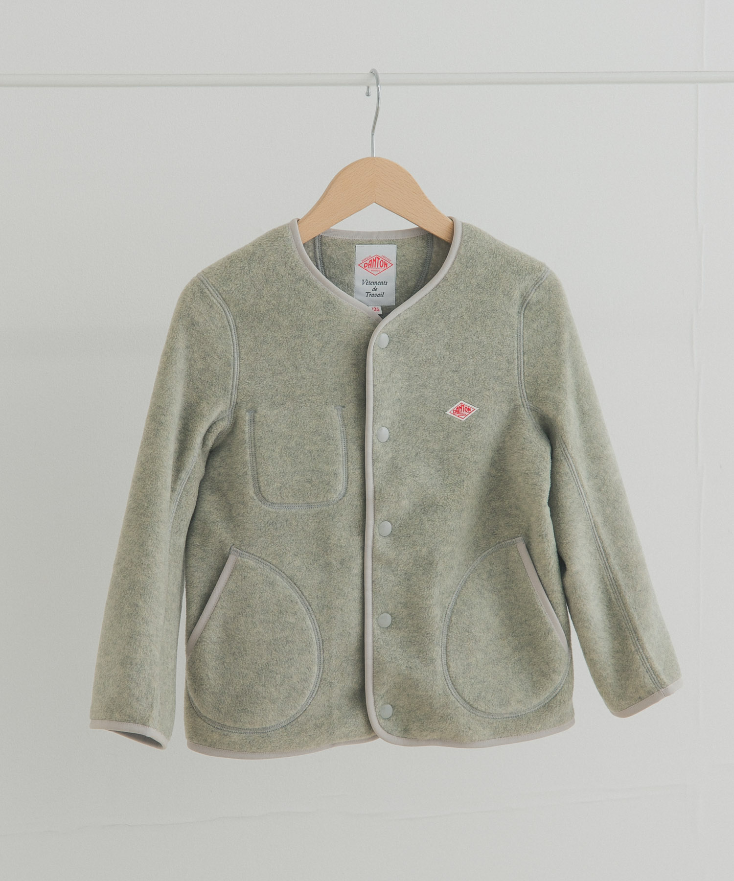 DANTON　KIDSFLEECECOLLARLESSJACKET(KIDS)