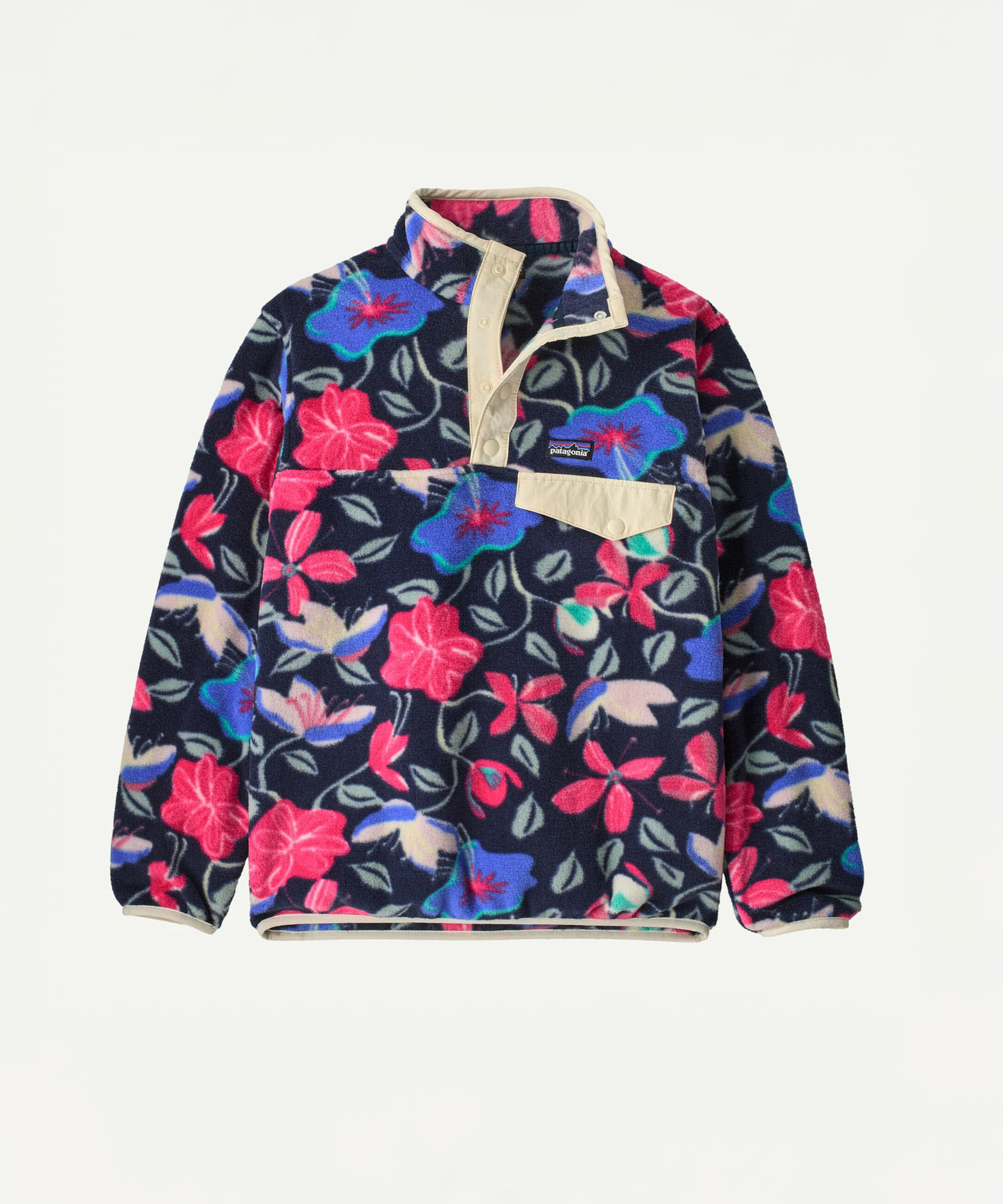 patagonia　KSLWSYNCHSNAP-T-SHIRTSPULLOVER(KIDS) HBNE S