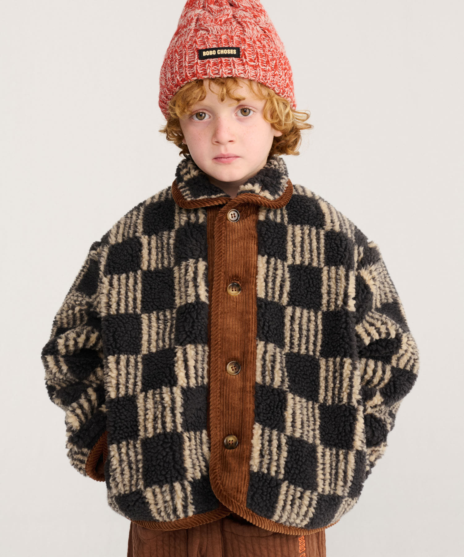 BOBO CHOSES　ALMOST MOIRE SHEEPSKIN JACKET(KIDS)
