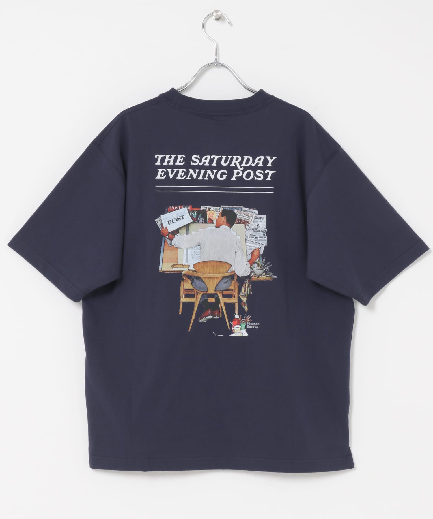FORK&SPOON　バックプリントTシャツ NAVY 4