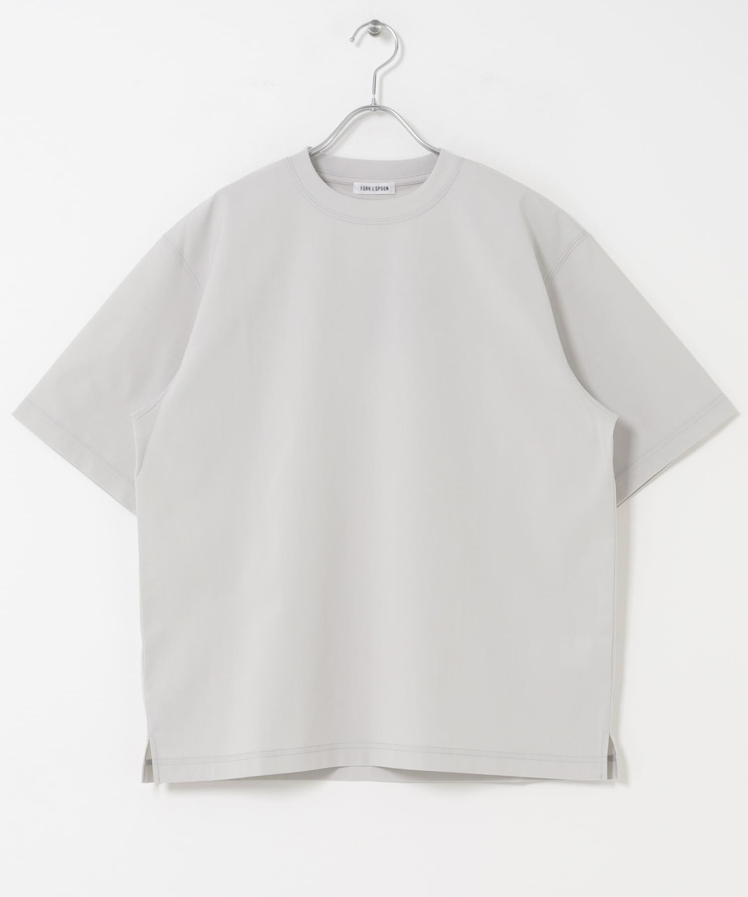 FORK&SPOON　TEC LINEN T-SHIRTS LIGHT GRAY 4