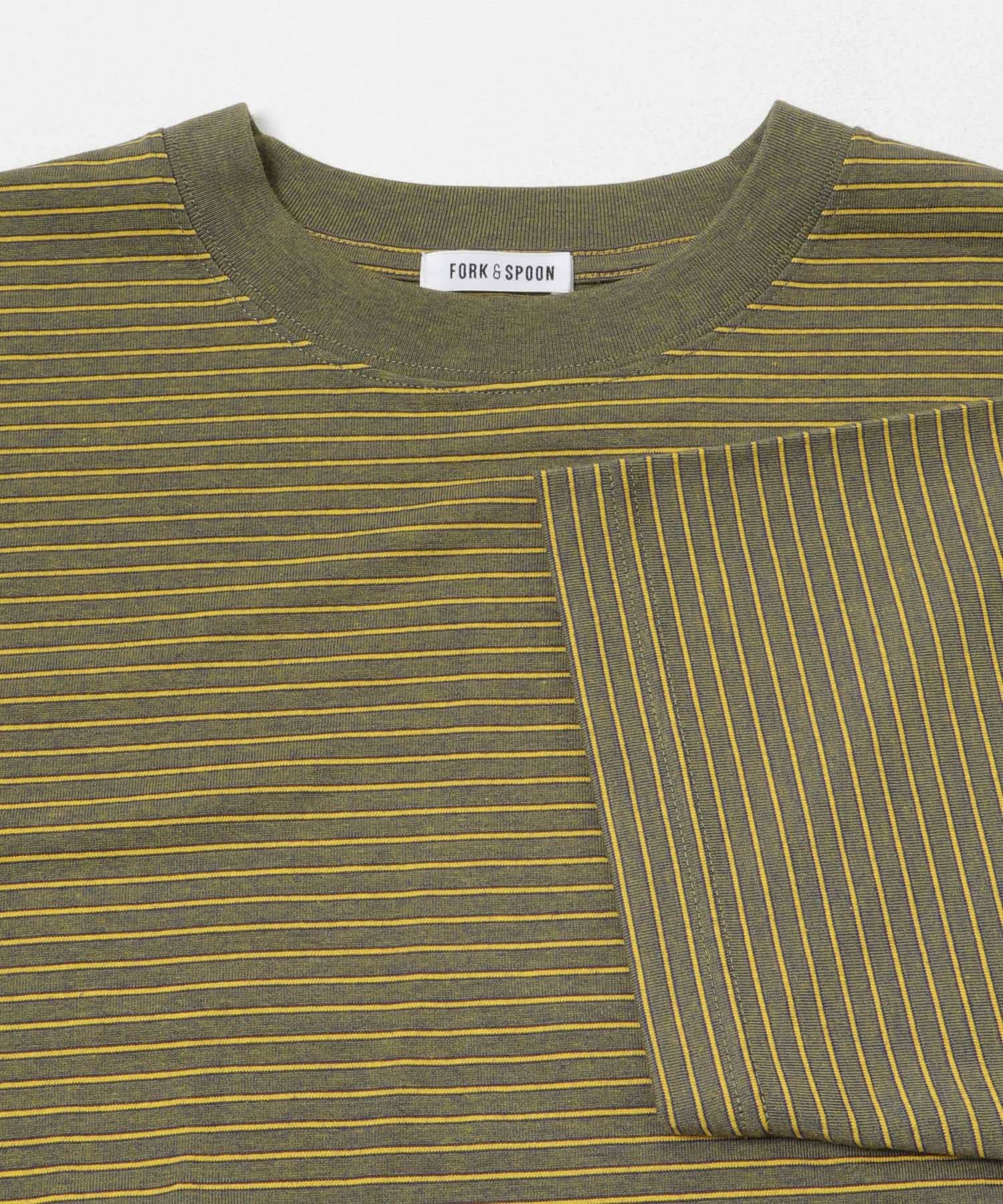 FORK&SPOON　ヴィンテージボーダーTシャツ YELLOW 4