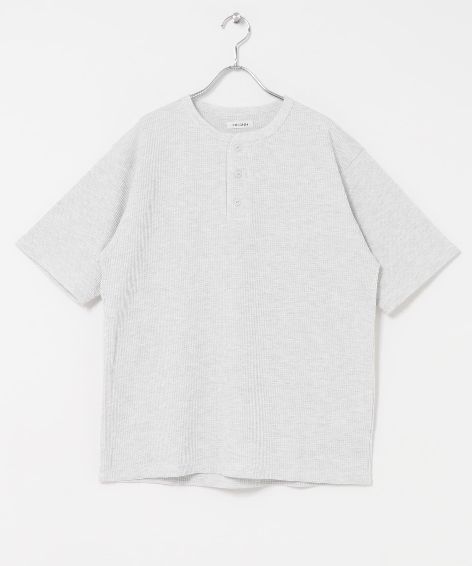 FORK&SPOON　ワッフルヘンリーTシャツ