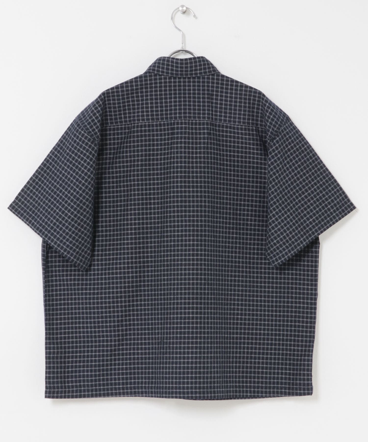 FORK&SPOON　Wポケットショートスリーブシャツ NAVY CHECK 4